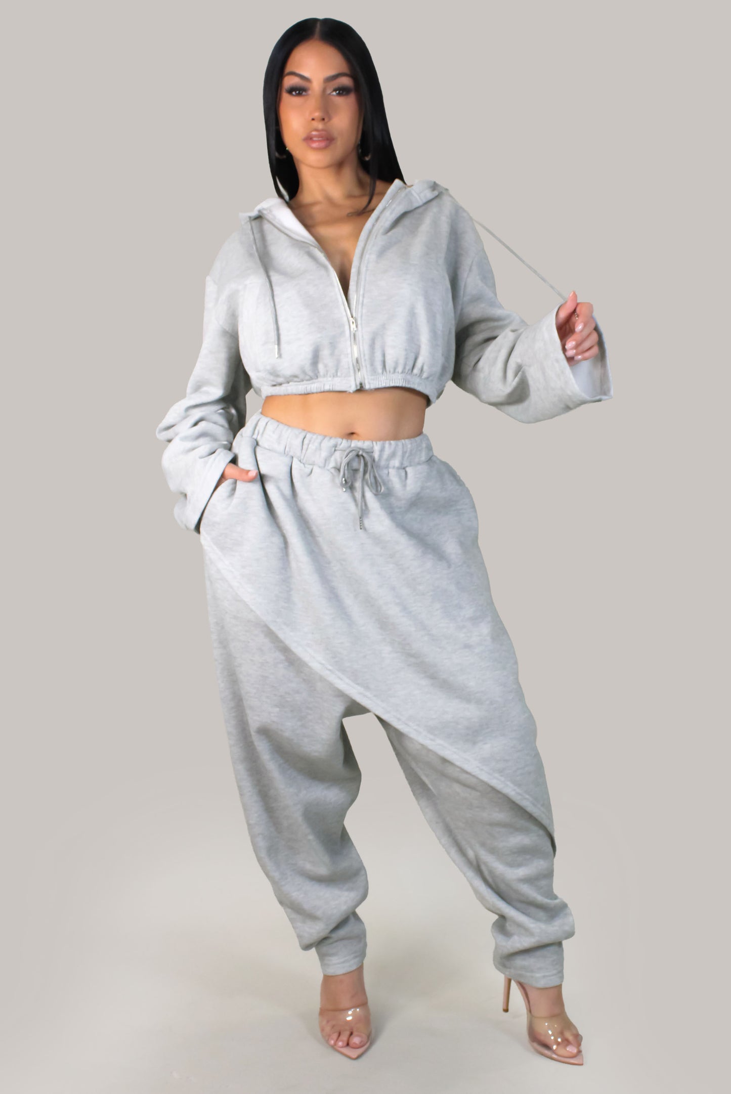 My Connecting Pant Set - Grey