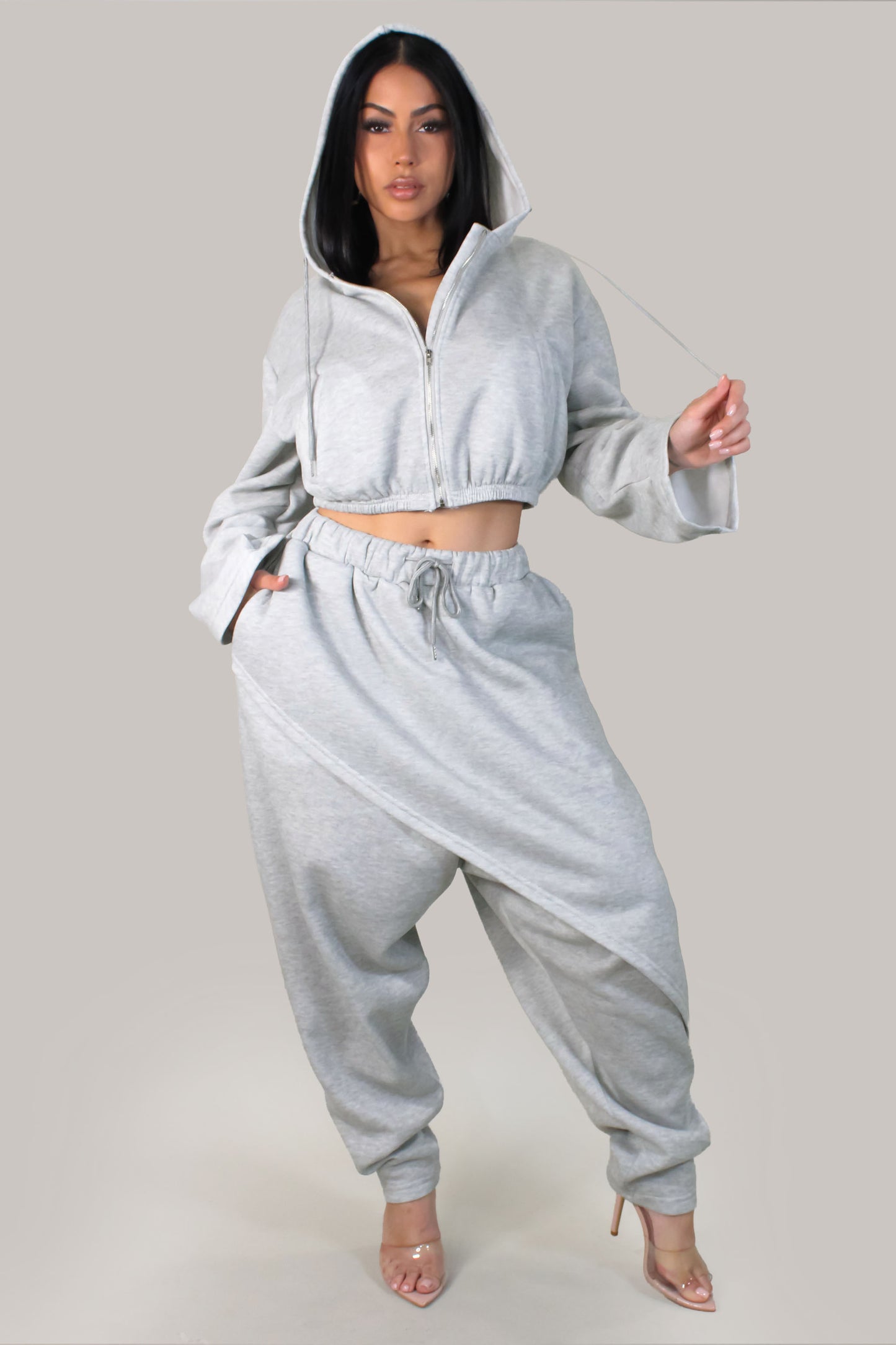 My Connecting Pant Set - Grey