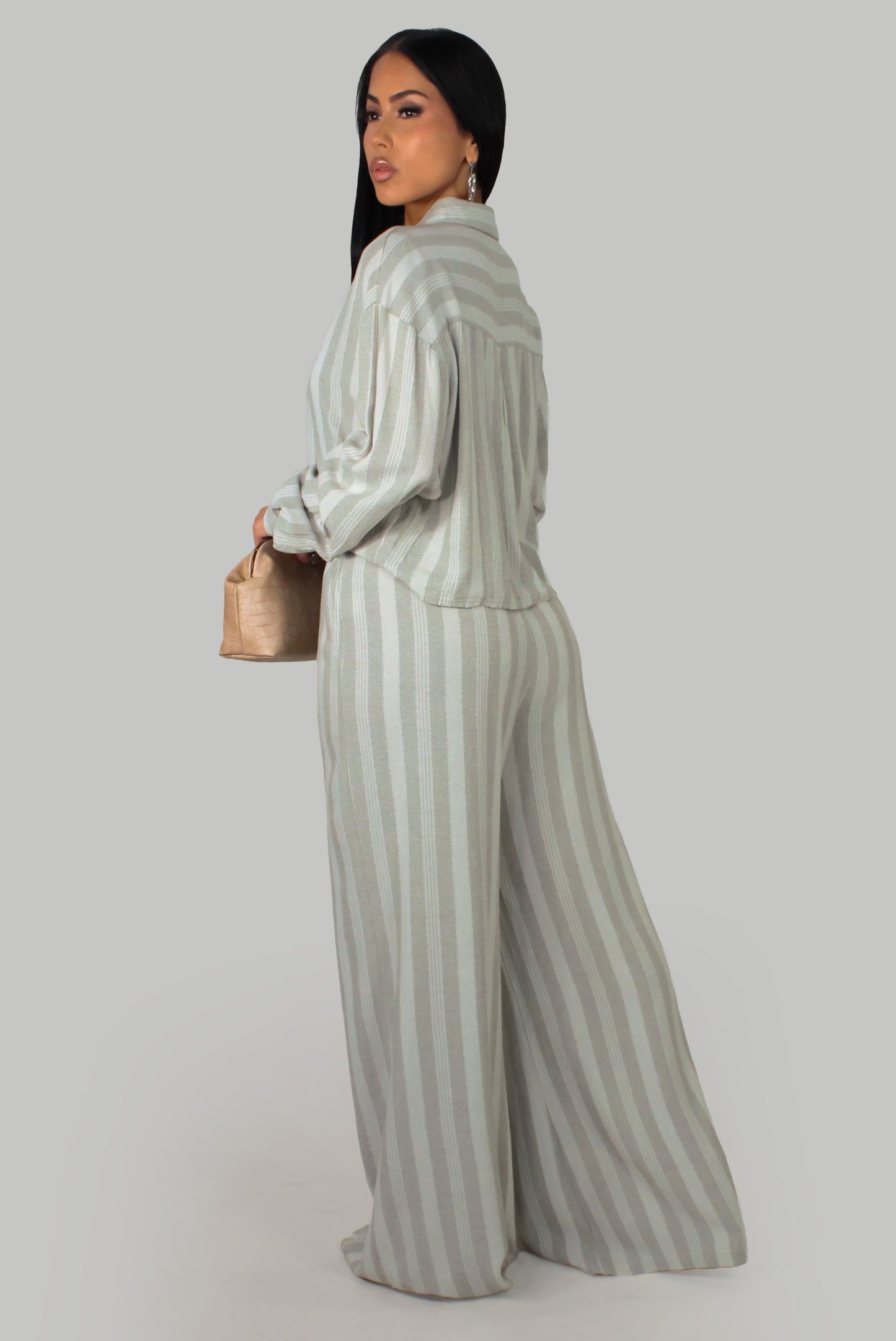 Muted Luxe Pant-Set - Sage