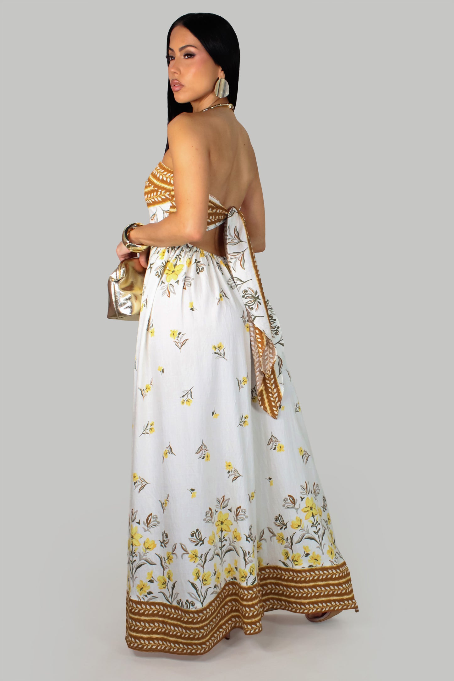 Silvia's Jumpsuit -Ivory-Multi