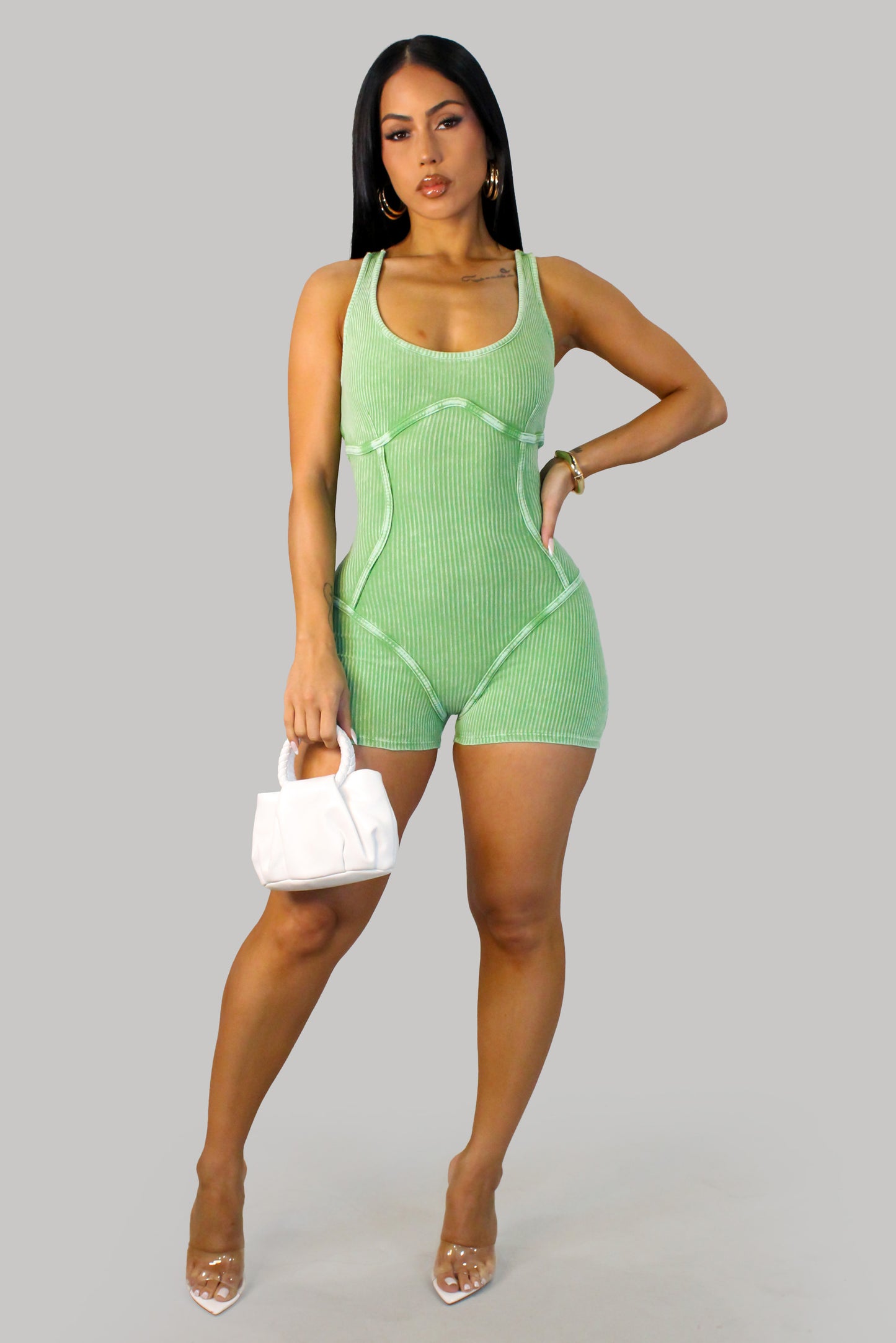Powering The Pose Romper - Green