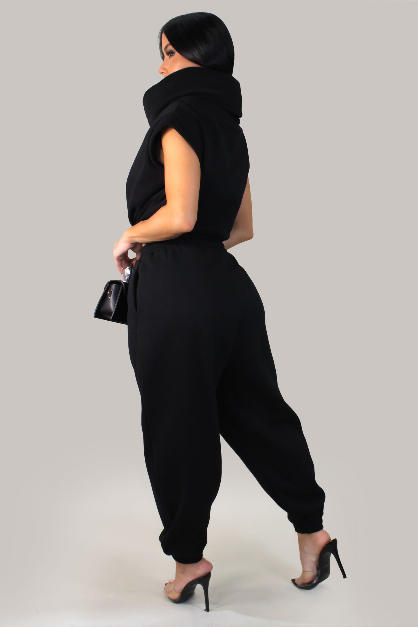 Modern Day Pant Set -Black
