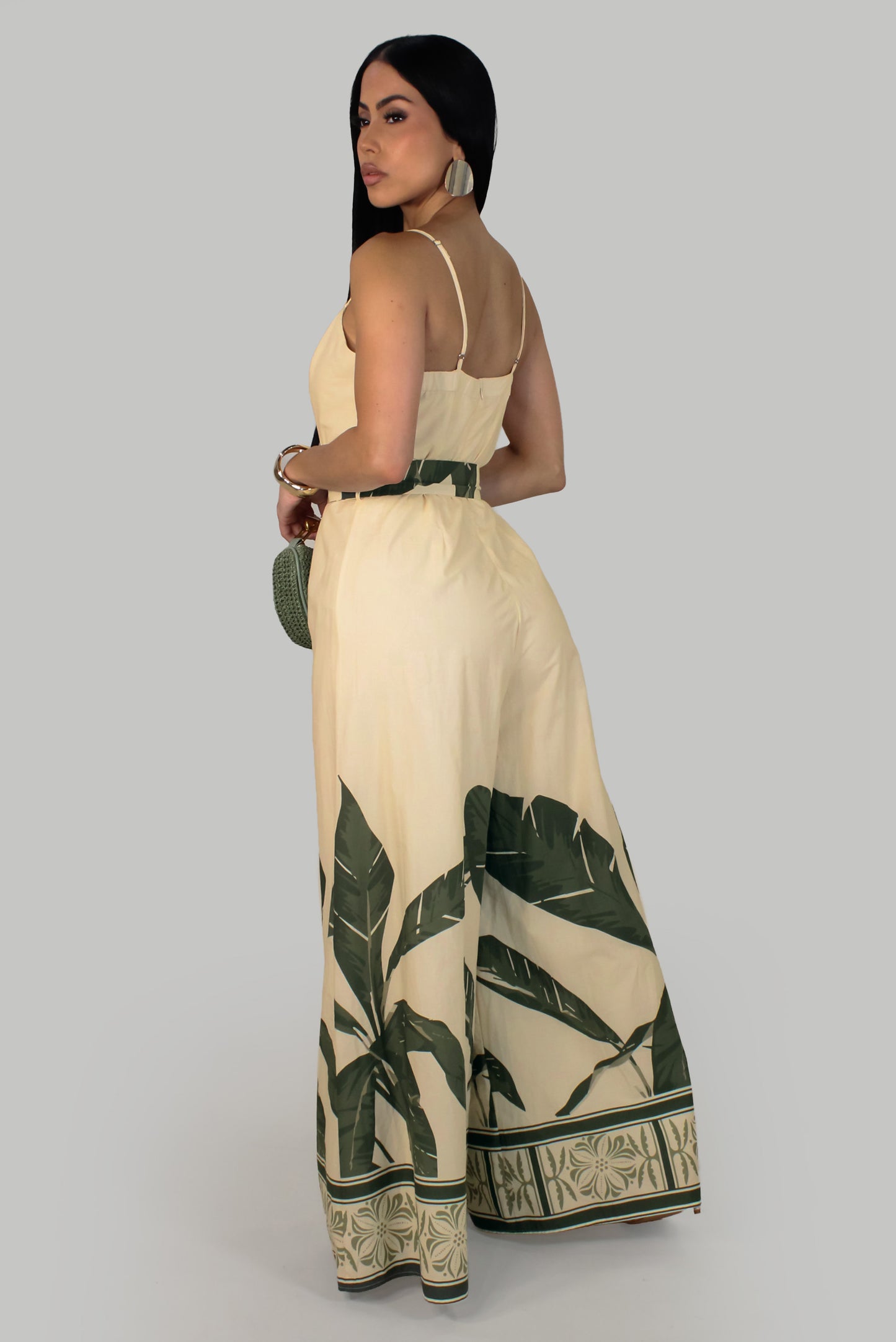 Pure Coastal Jumpsuit -Green