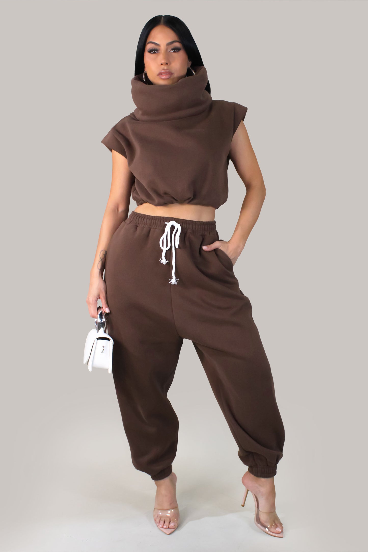 Modern Day Pant Set - Brown