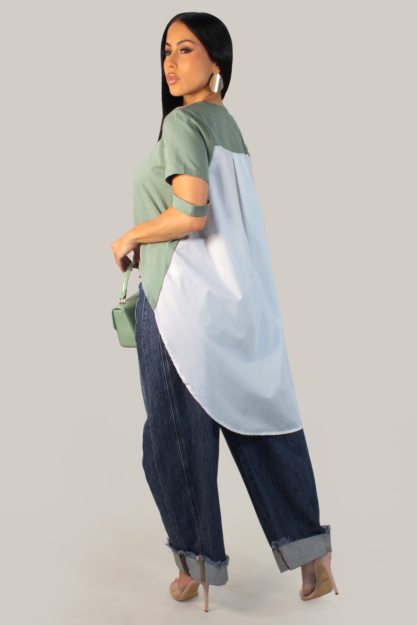 Charmed Tunic Blouse - Green