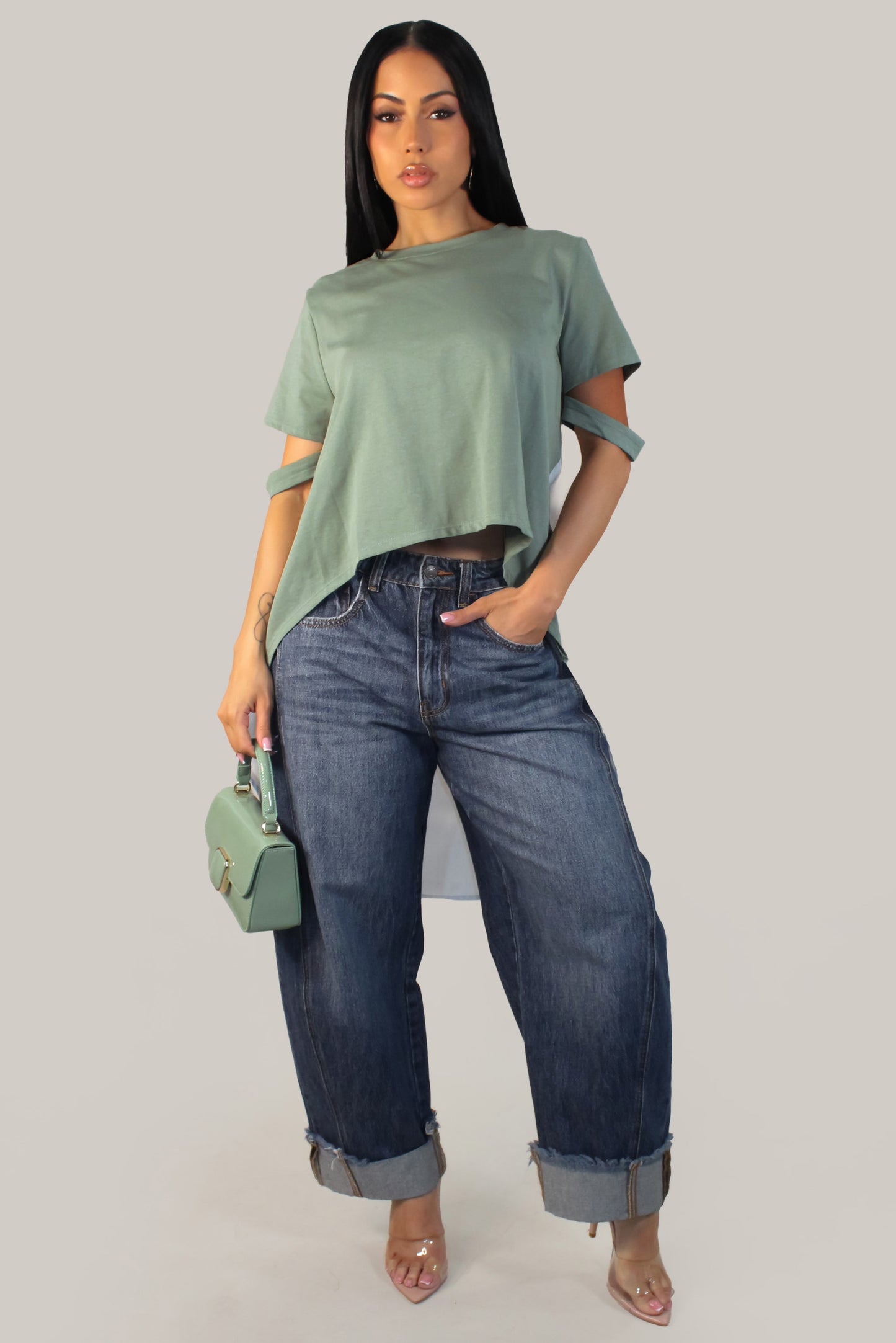 Charmed Tunic Blouse - Green