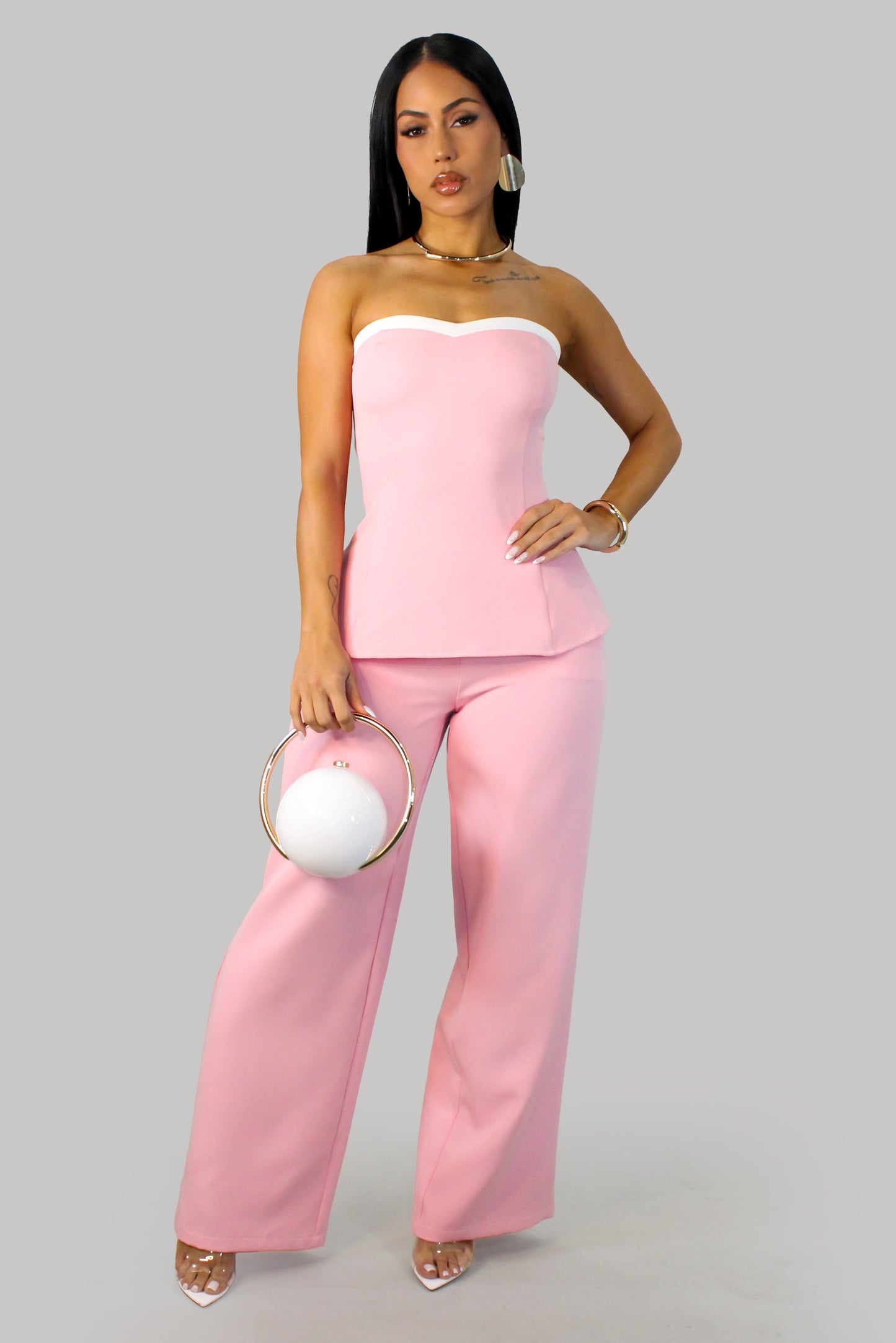 Spring Fun Pant Set - Pink