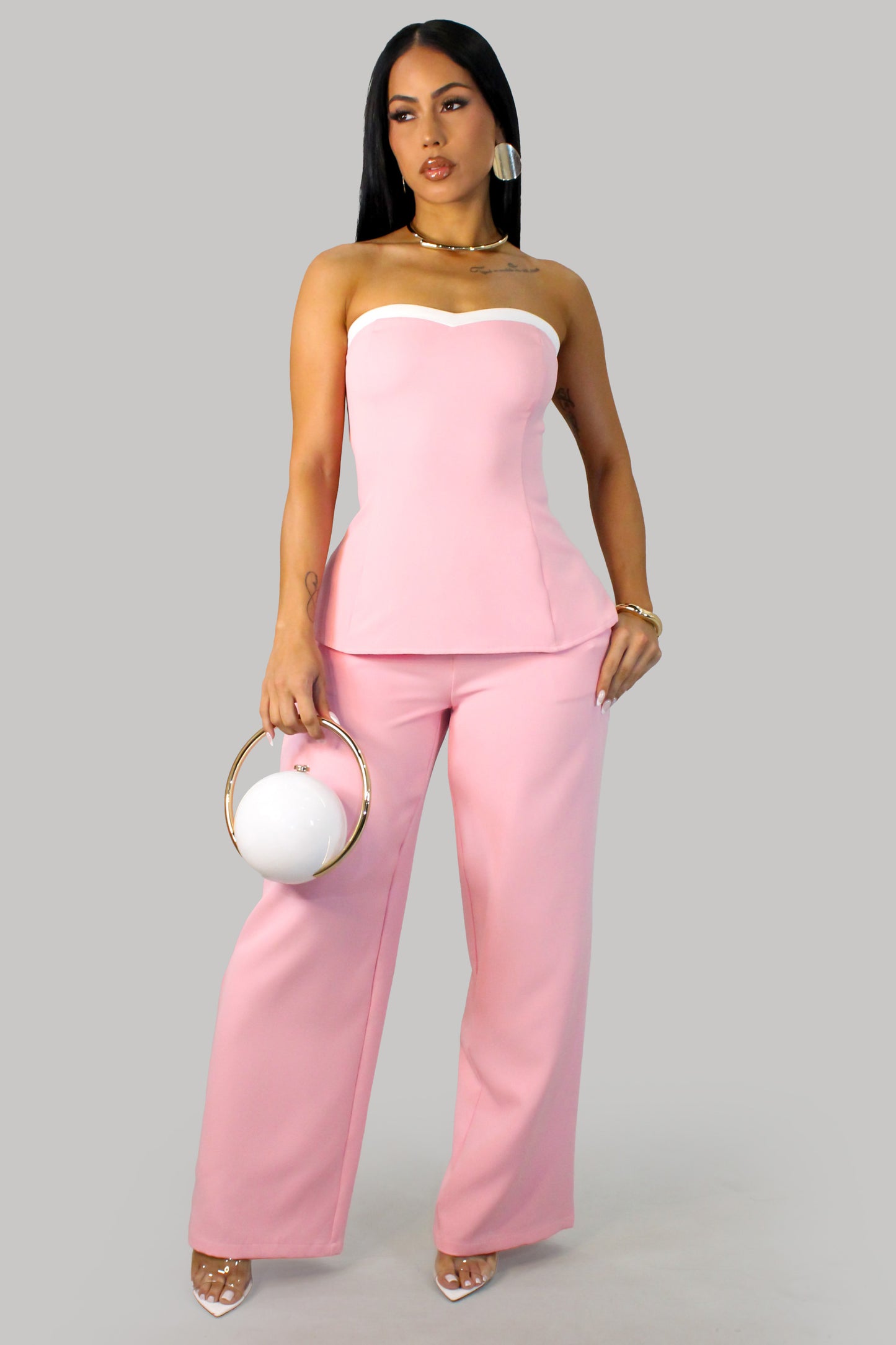 Spring Fun Pant Set - Pink