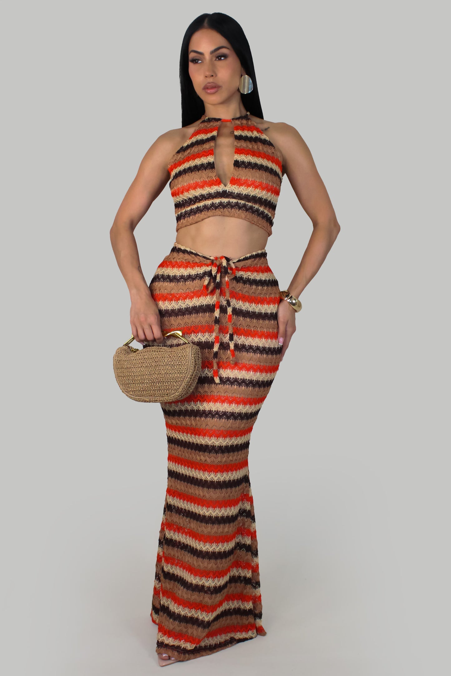Summer Sunset Skirt Set- Multi