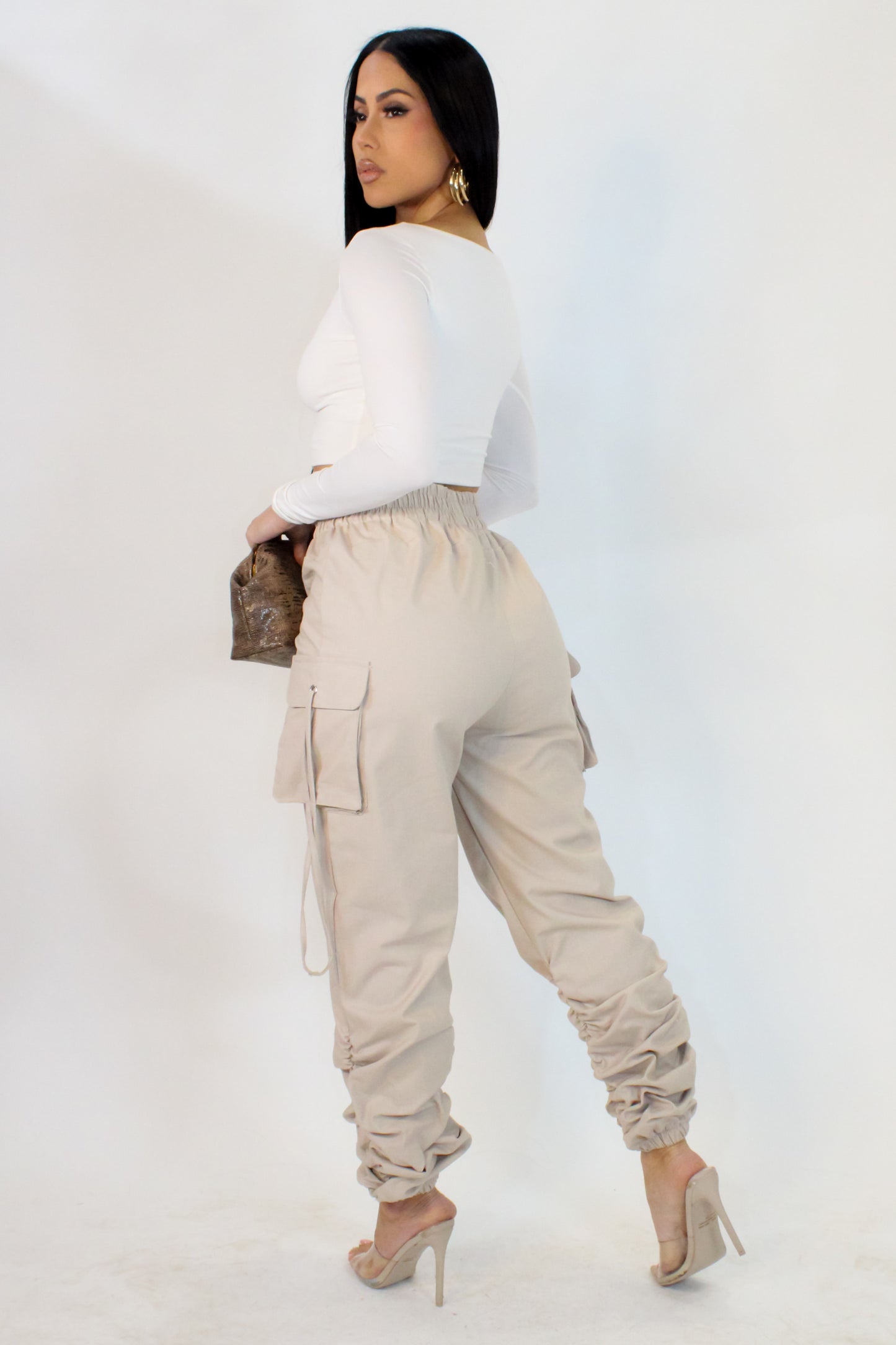 Never Looking Back Jogger - Taupe