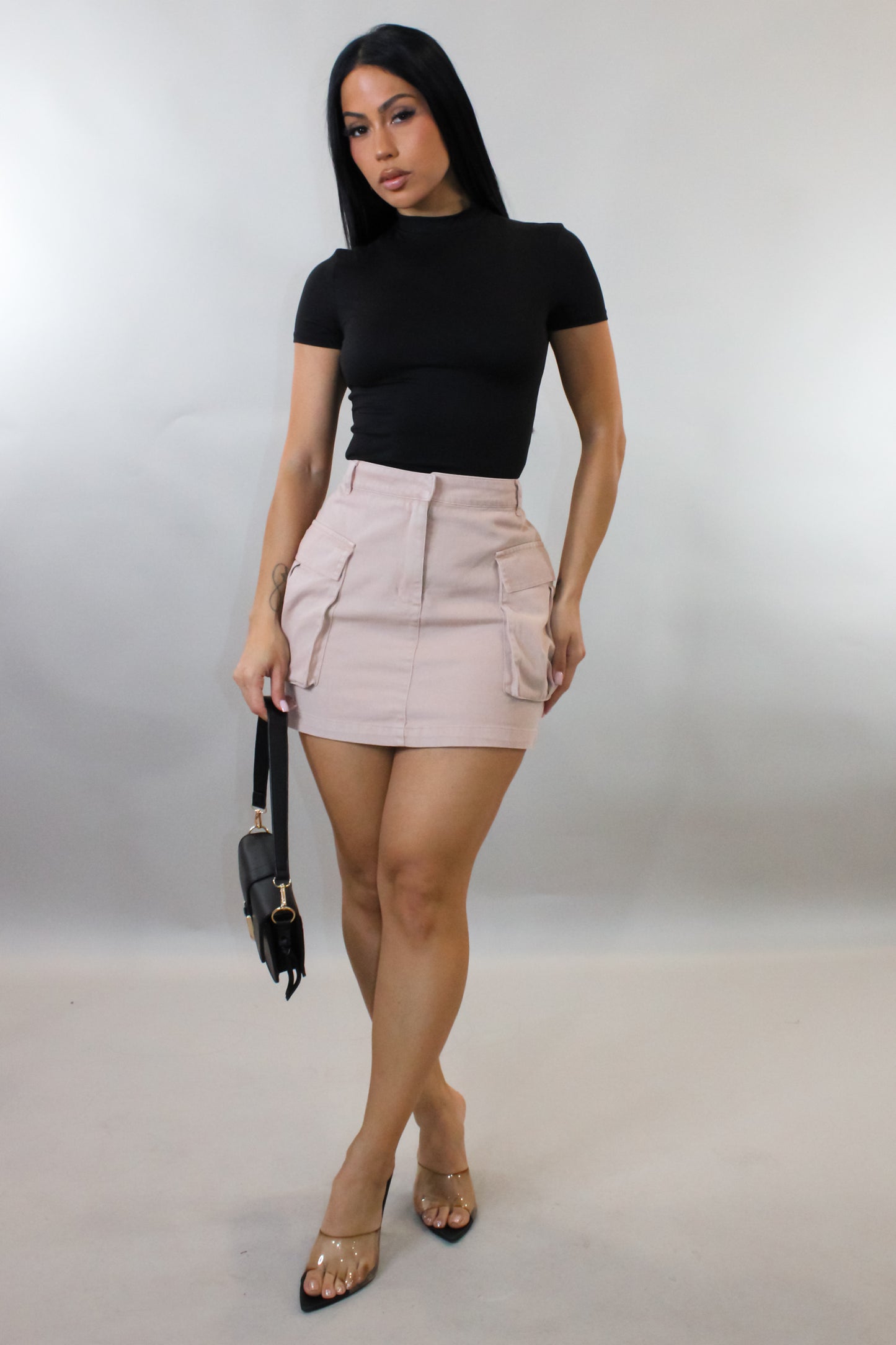 What It Is Skirt - Taupe