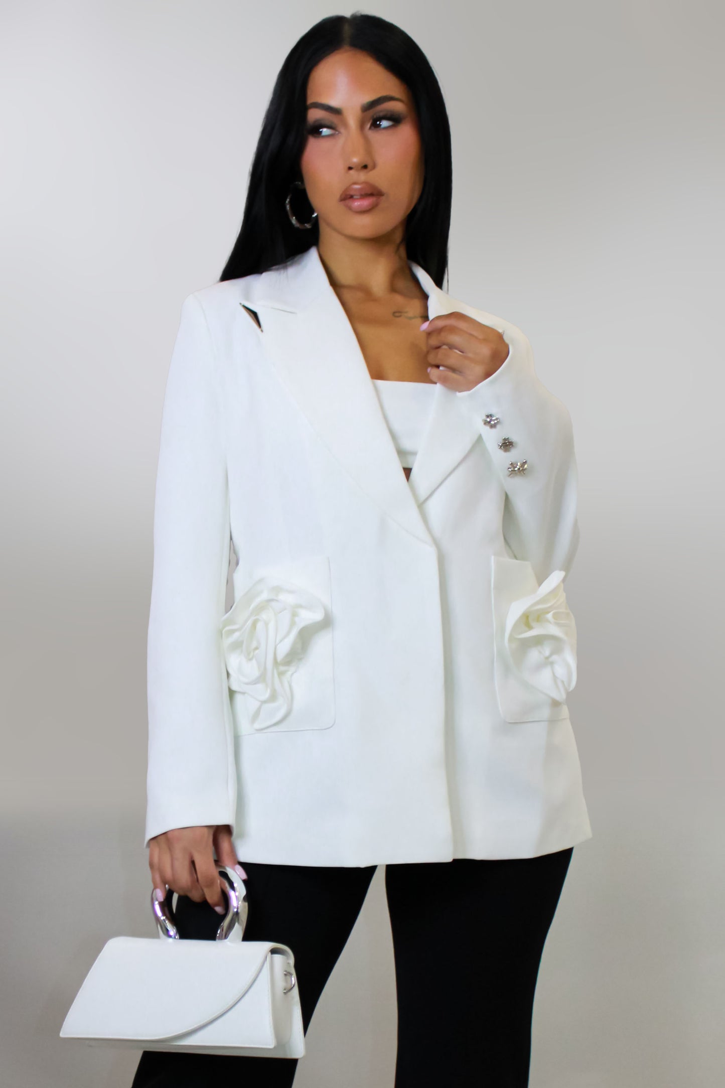 Envy Me Blazer - White
