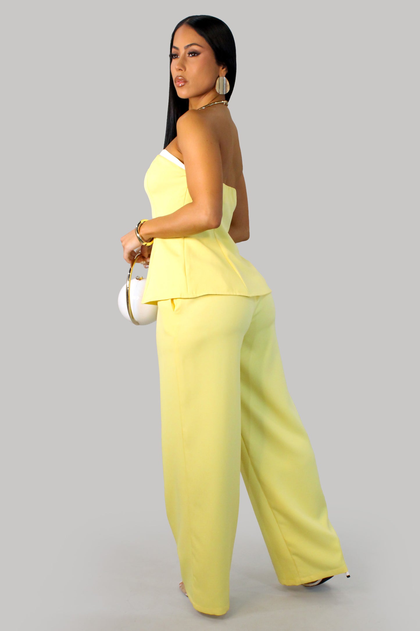 Spring Fun Pant Set - Yellow