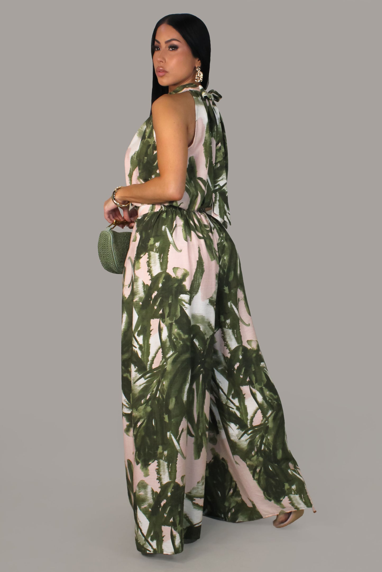 Olivia Freshness  Pant Set - Green