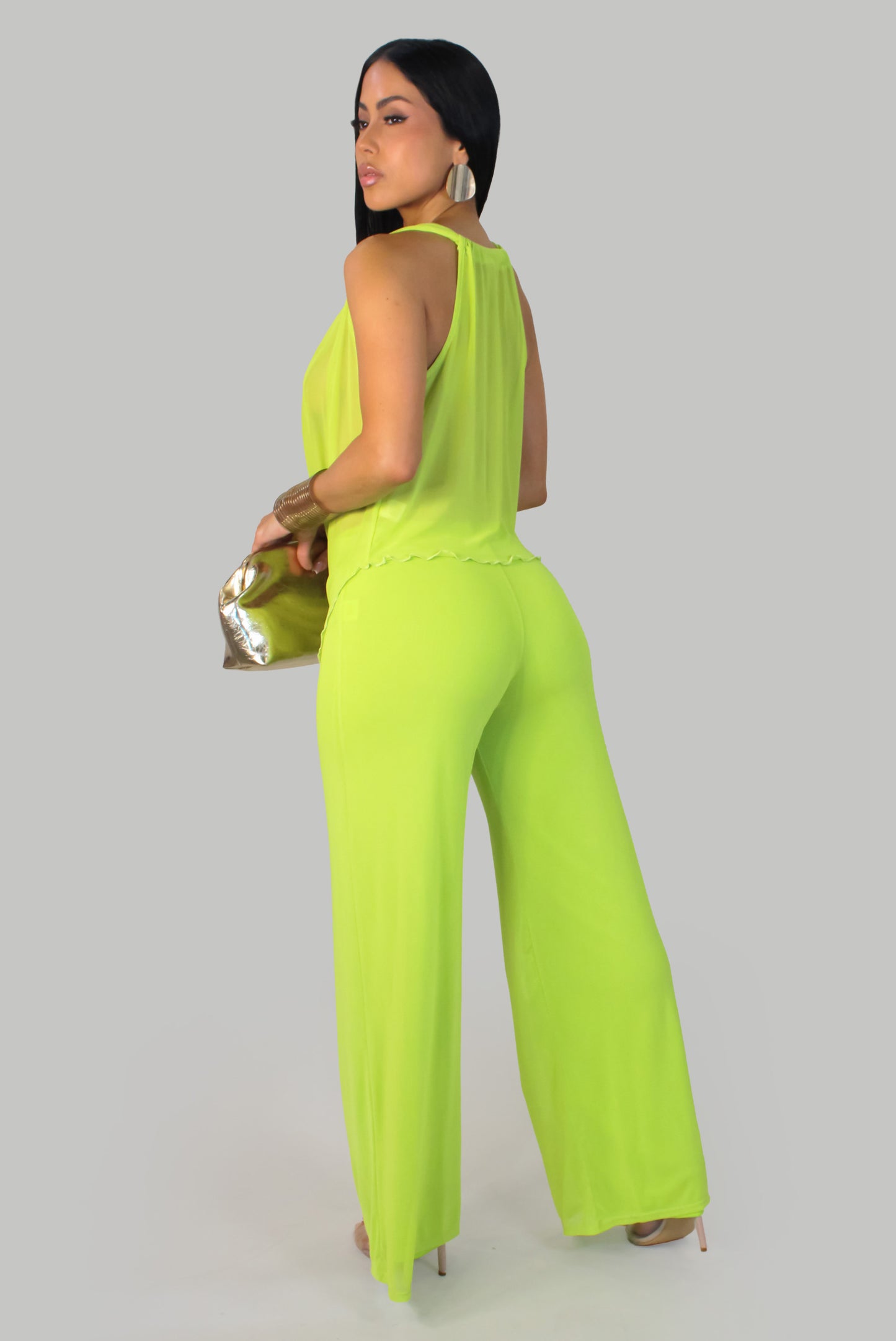Always Unique  Pant Set - Green
