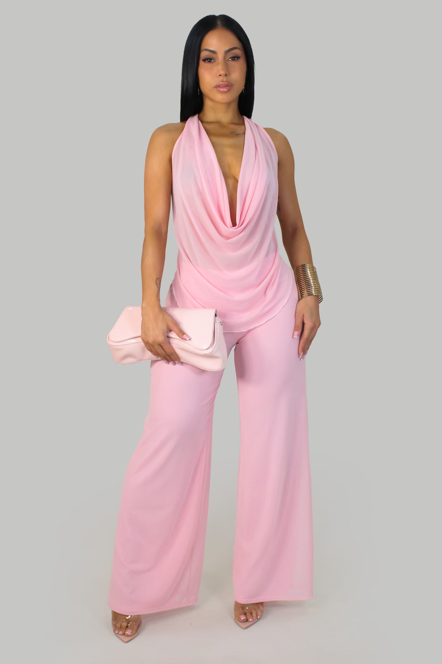 Always Unique  Pant Set - Pink