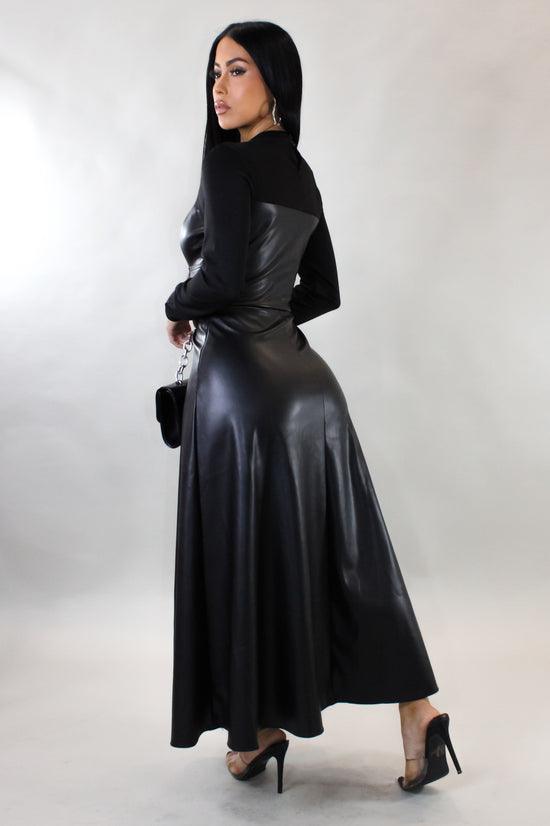 On The Record Midi Dress - Black