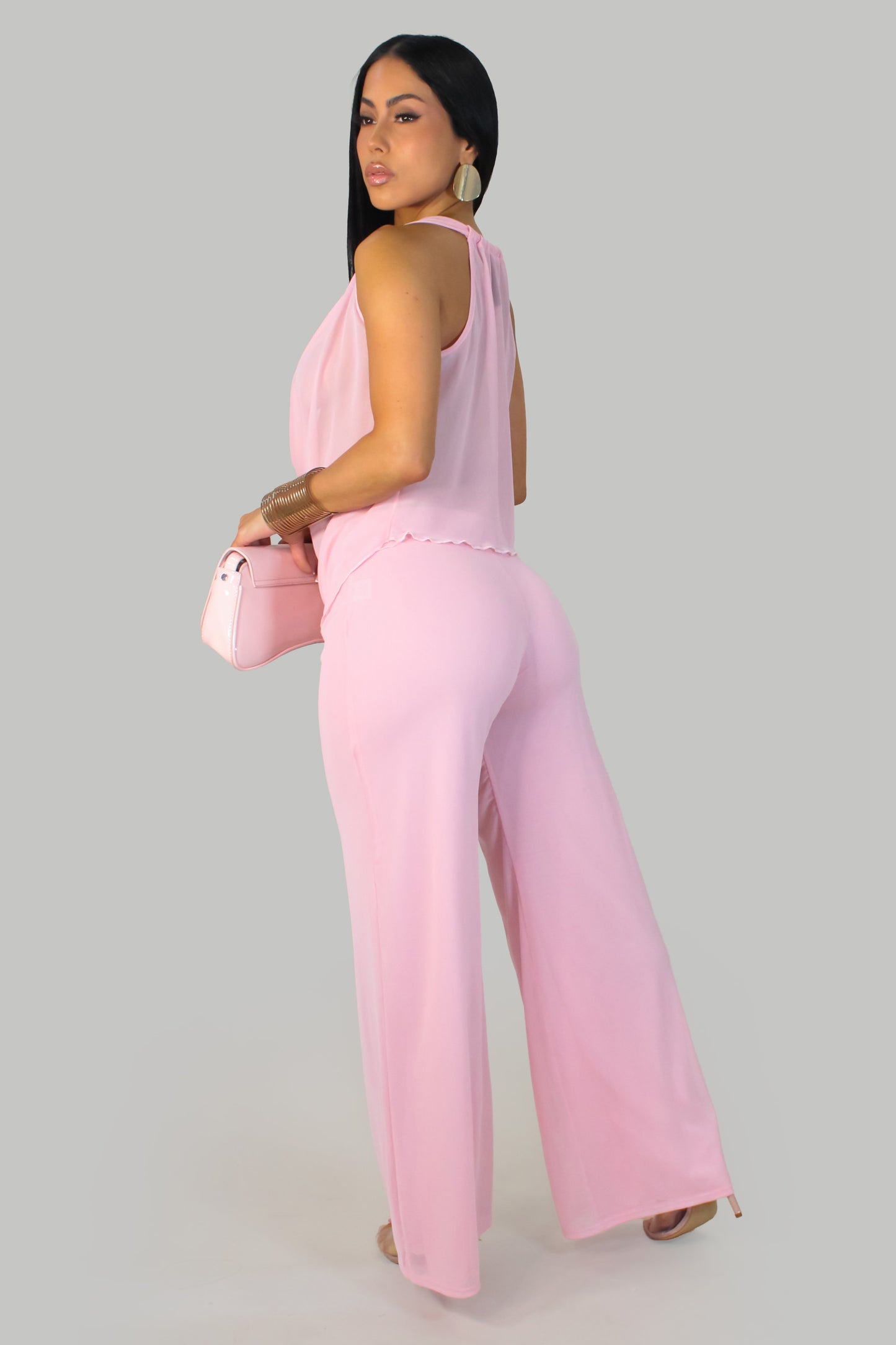 Always Unique  Pant Set - Pink