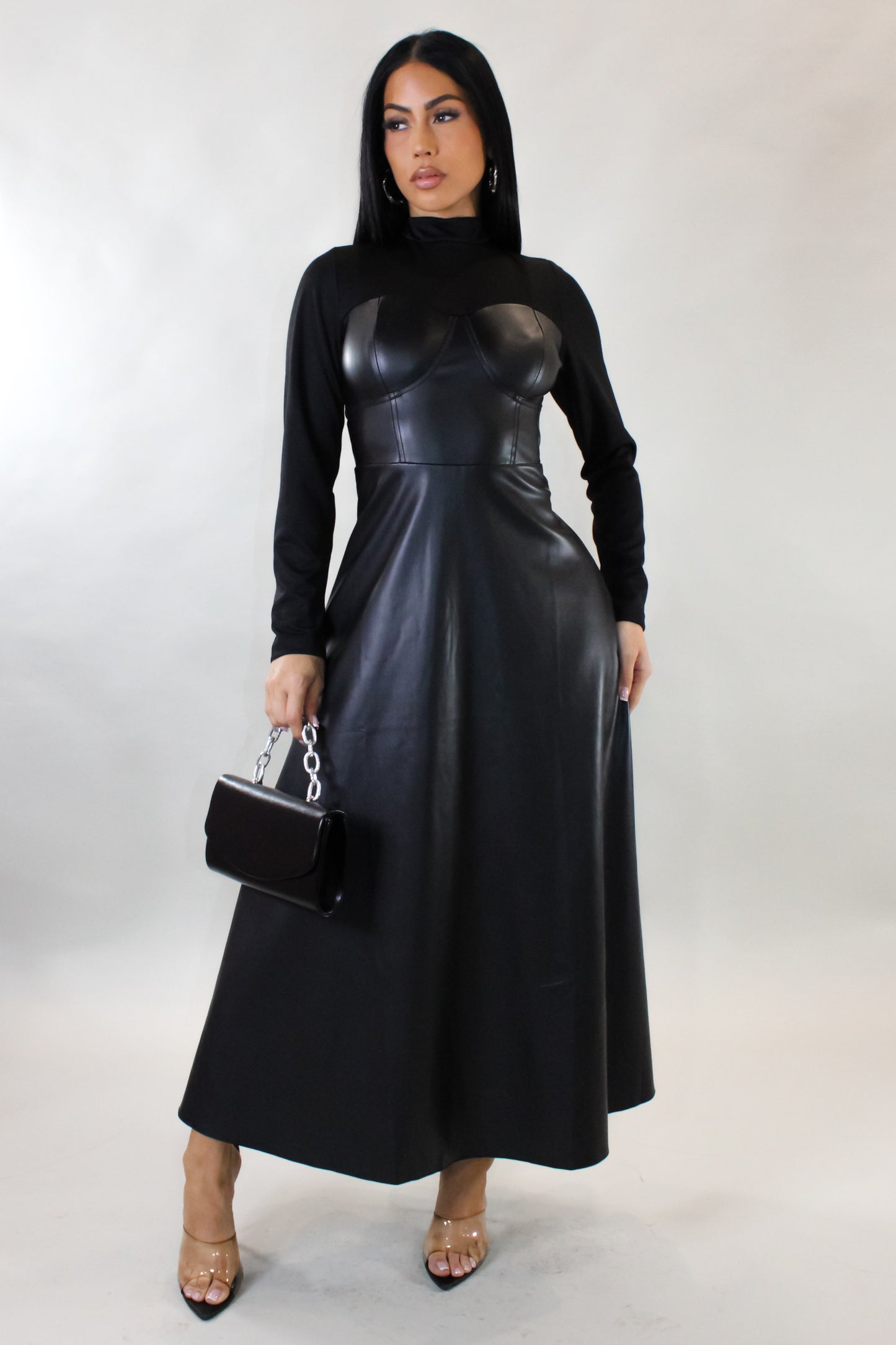 On The Record Midi Dress - Black