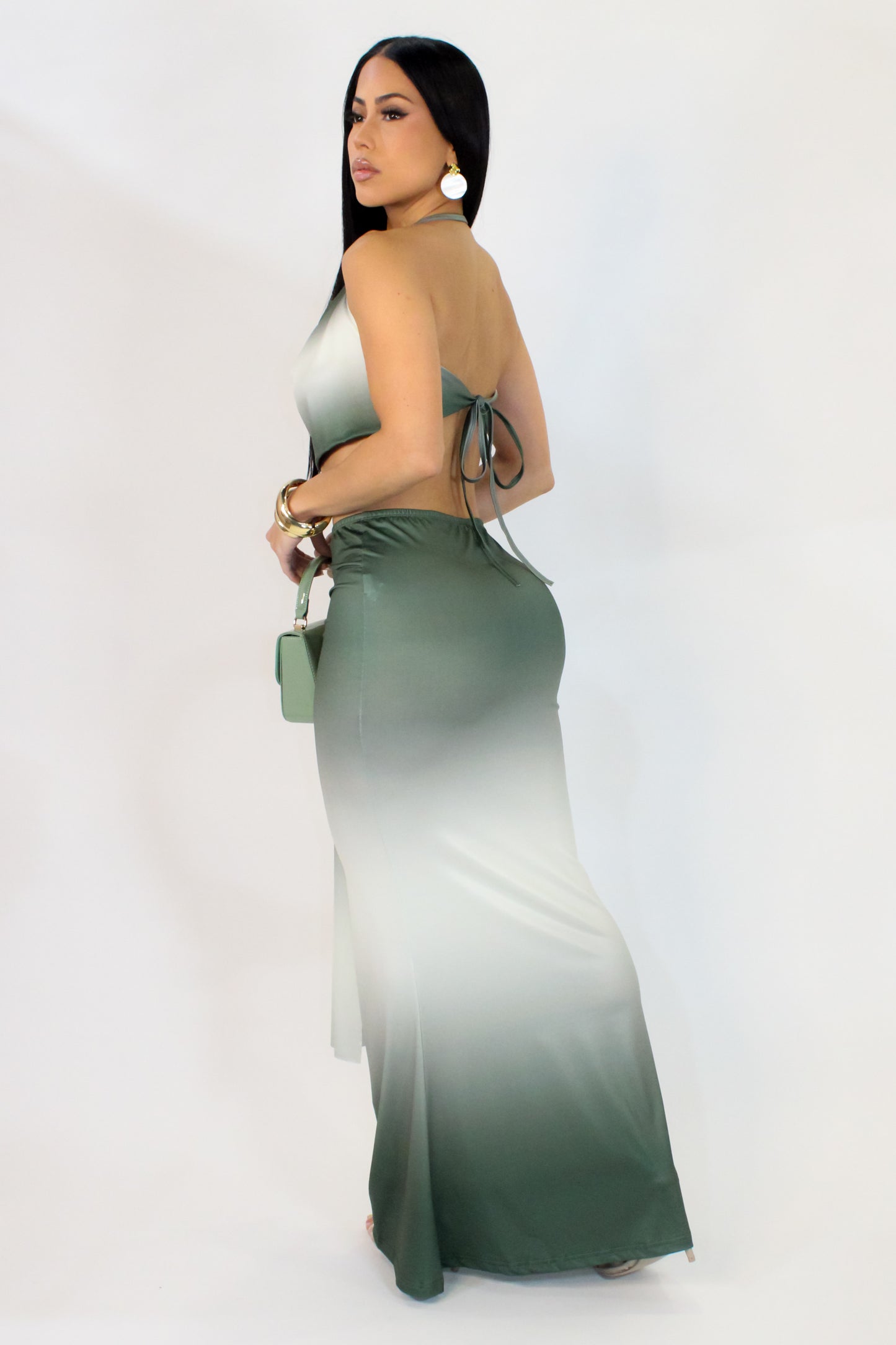 Exclusive Skirt Set - Green