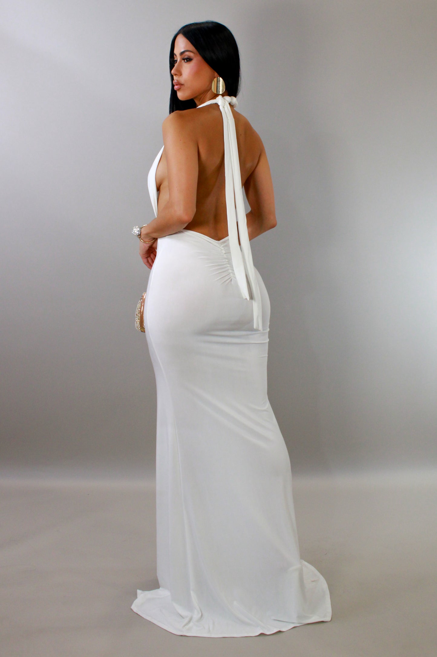 Queen Of It All Maxi Dress - White