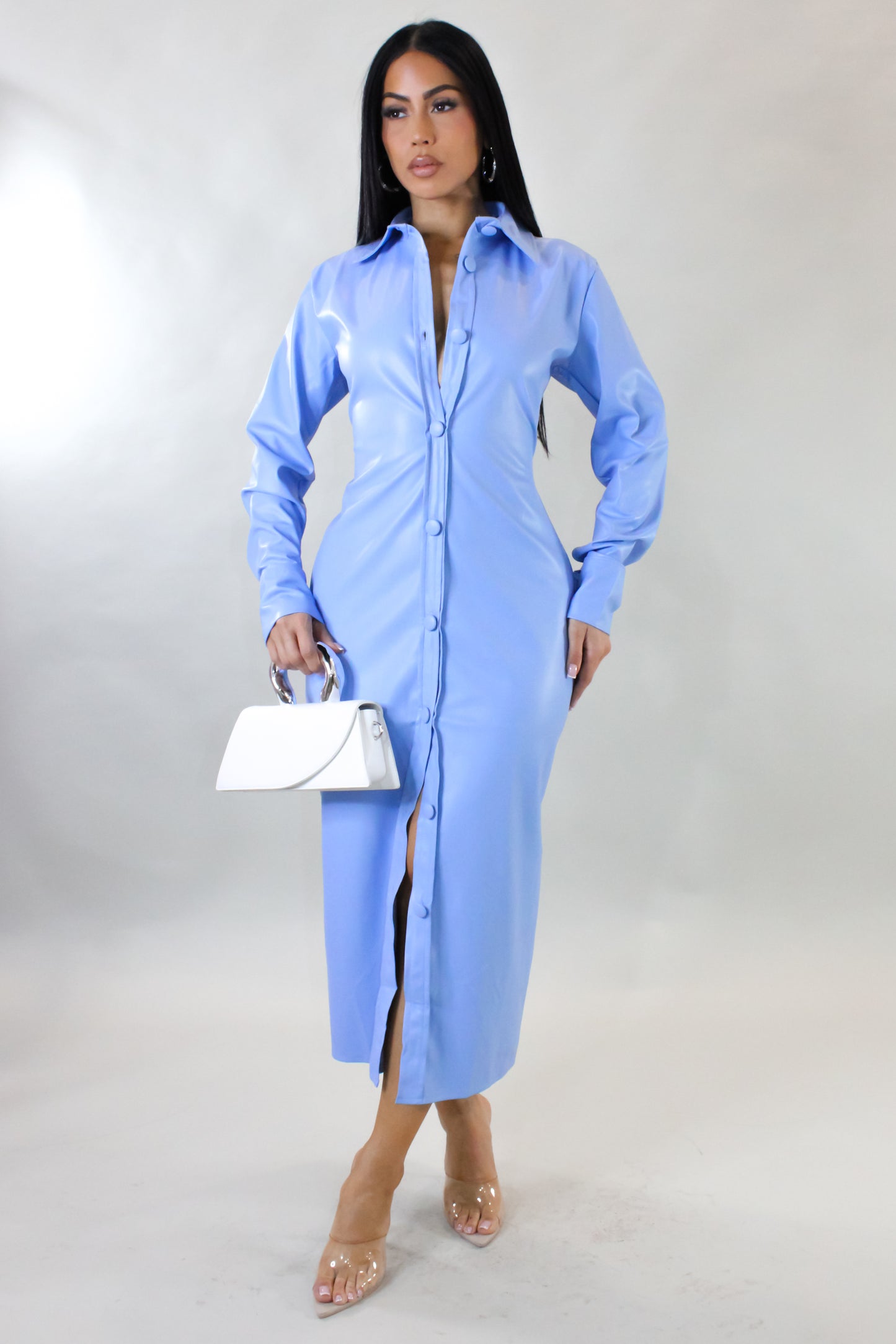 Let It Be Midi Dress - Blue