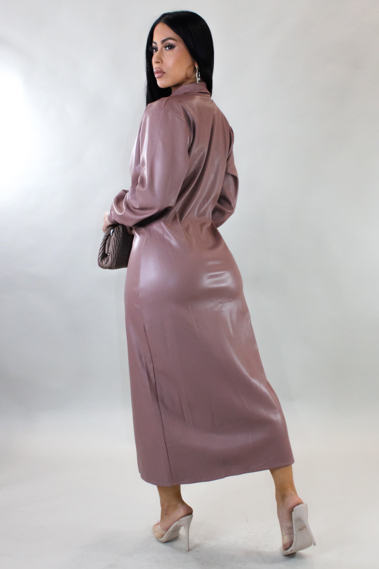 Wish You Would Midi Dress - Mauve