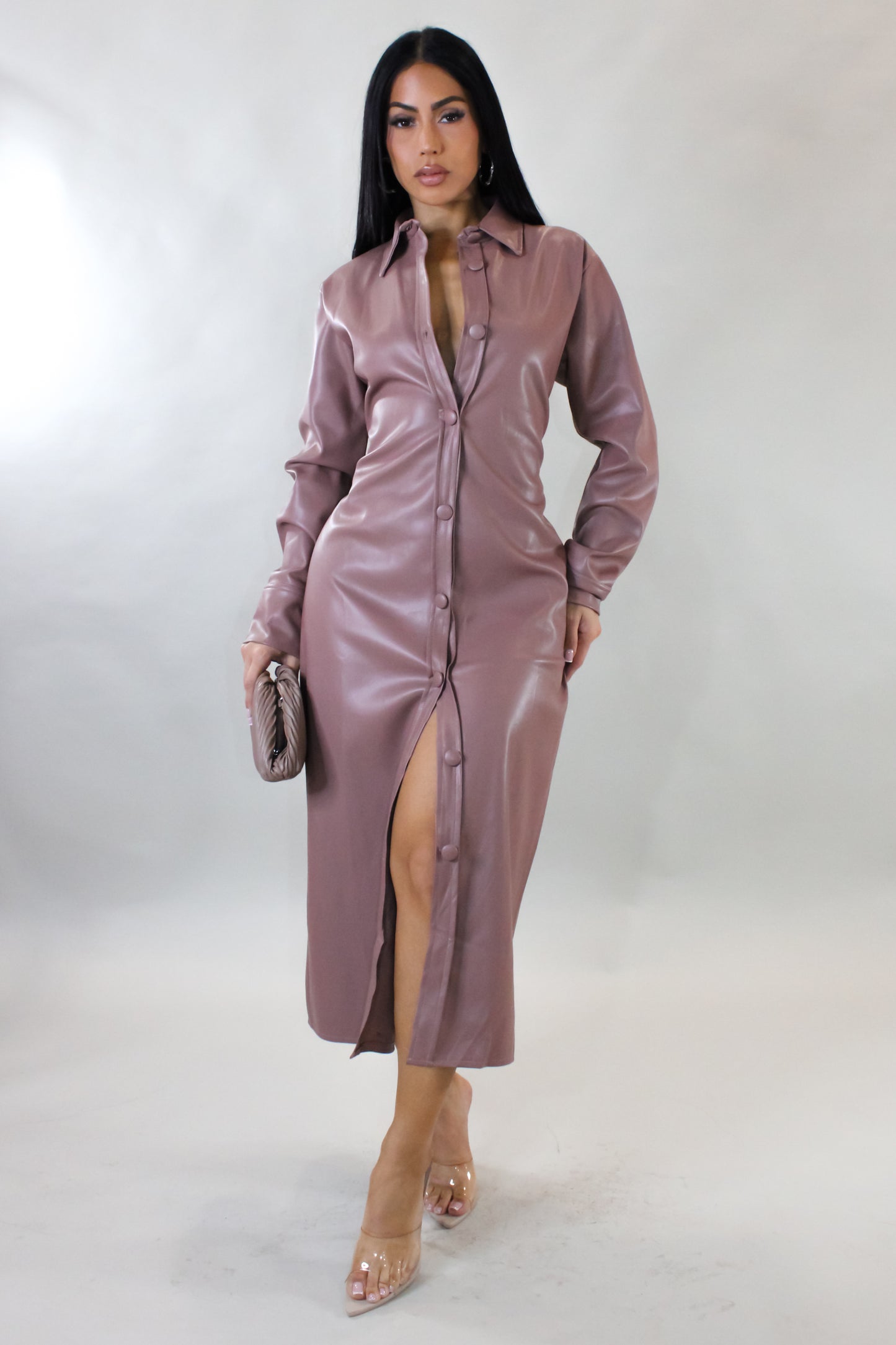 Wish You Would Midi Dress - Mauve