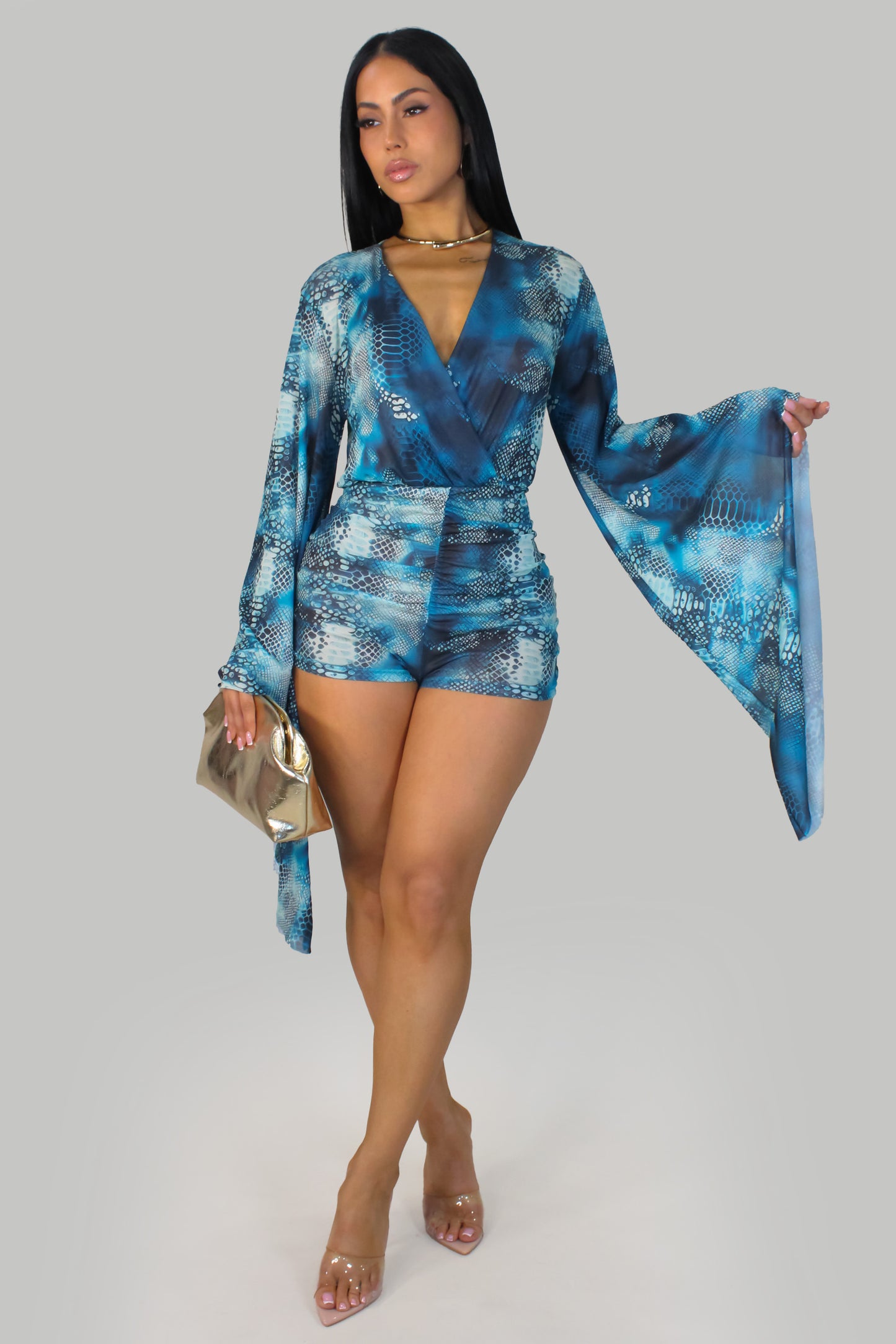 Bethy's Romper - Blue