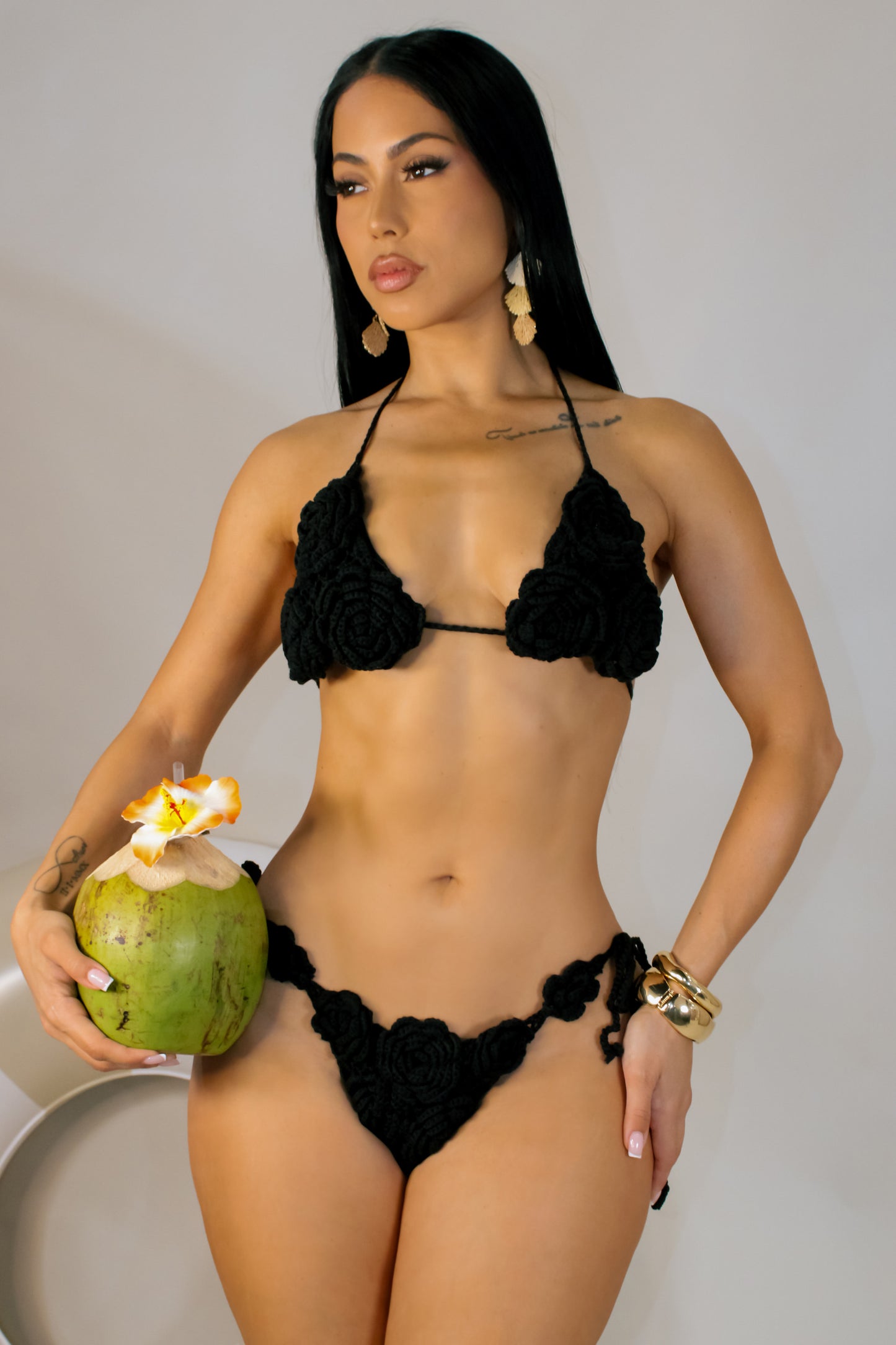 Party At Tulum Swim Set - Black
