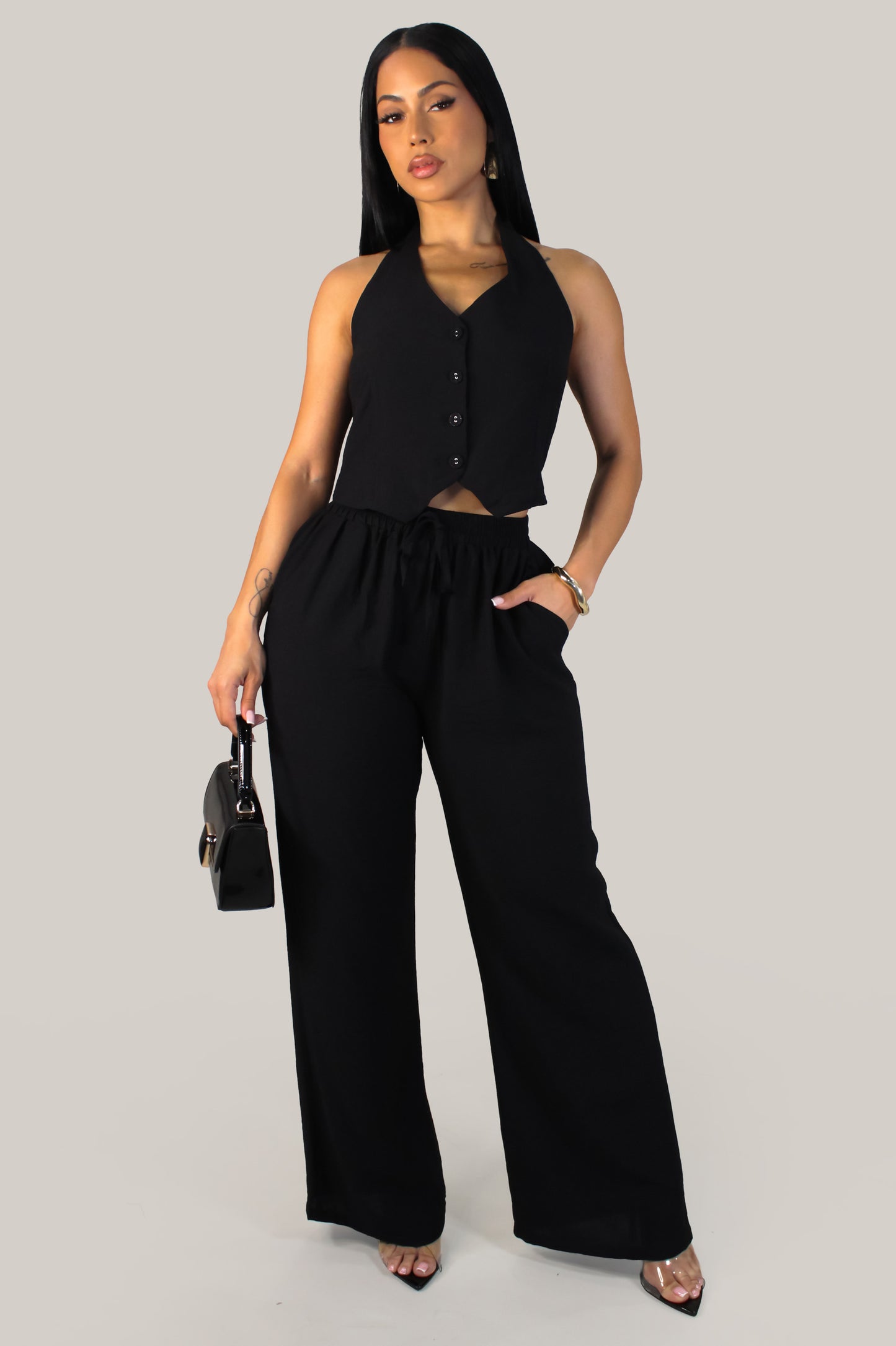 Most Desired Pant Set - Black