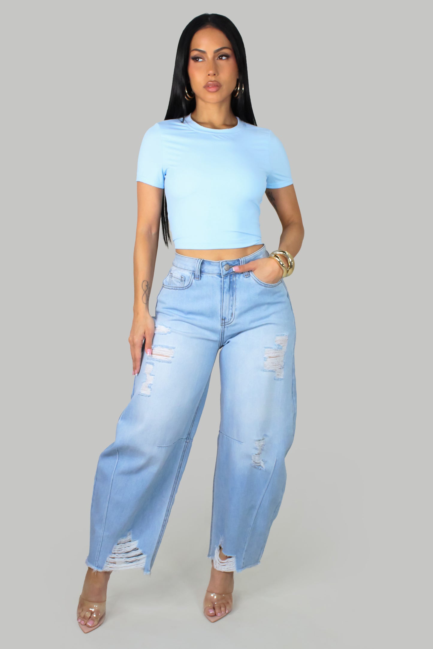 Juliana,s Denin Pants Medium-Denim