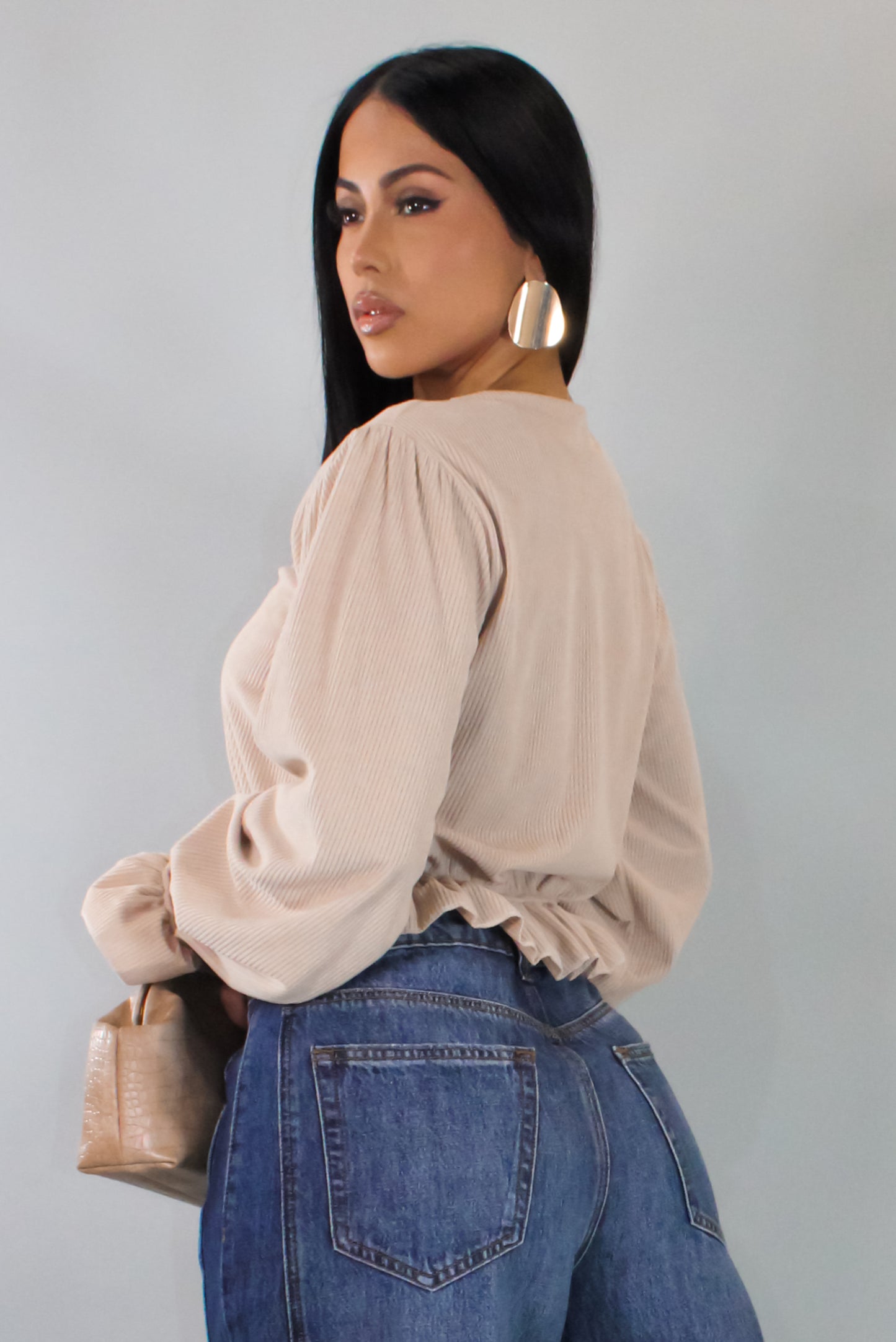 Take Me Out Top - Beige