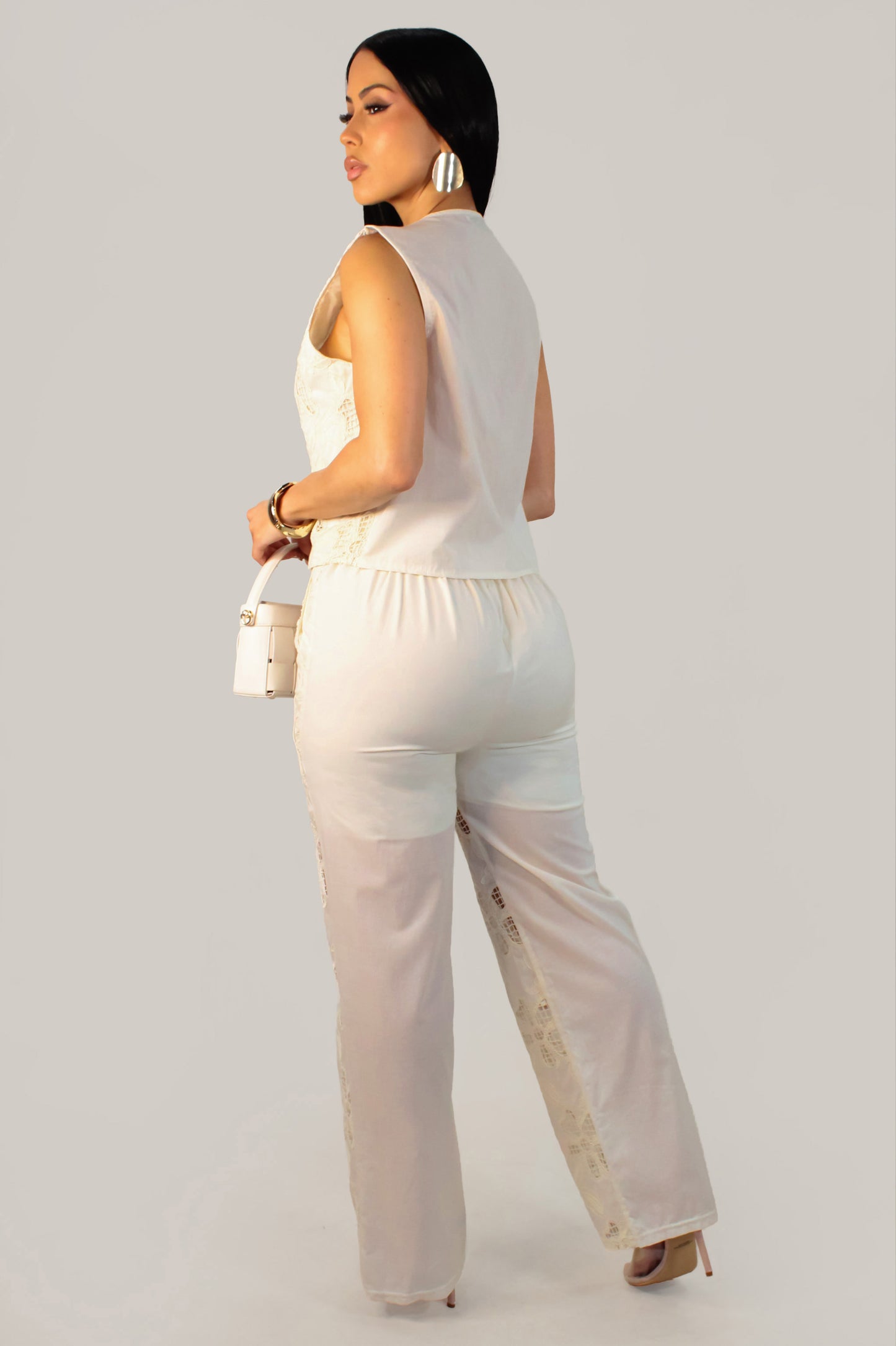 On My Terms Pant Set - Cream