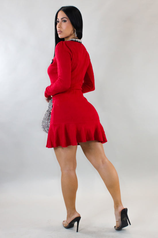 Power Move Skirt Set - Red
