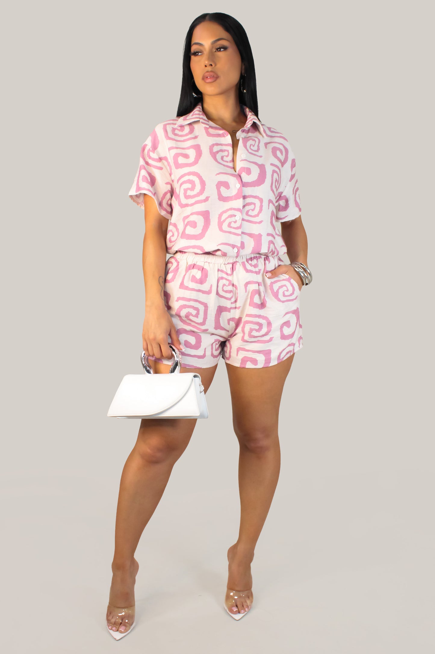 Burana Short Set - Pink