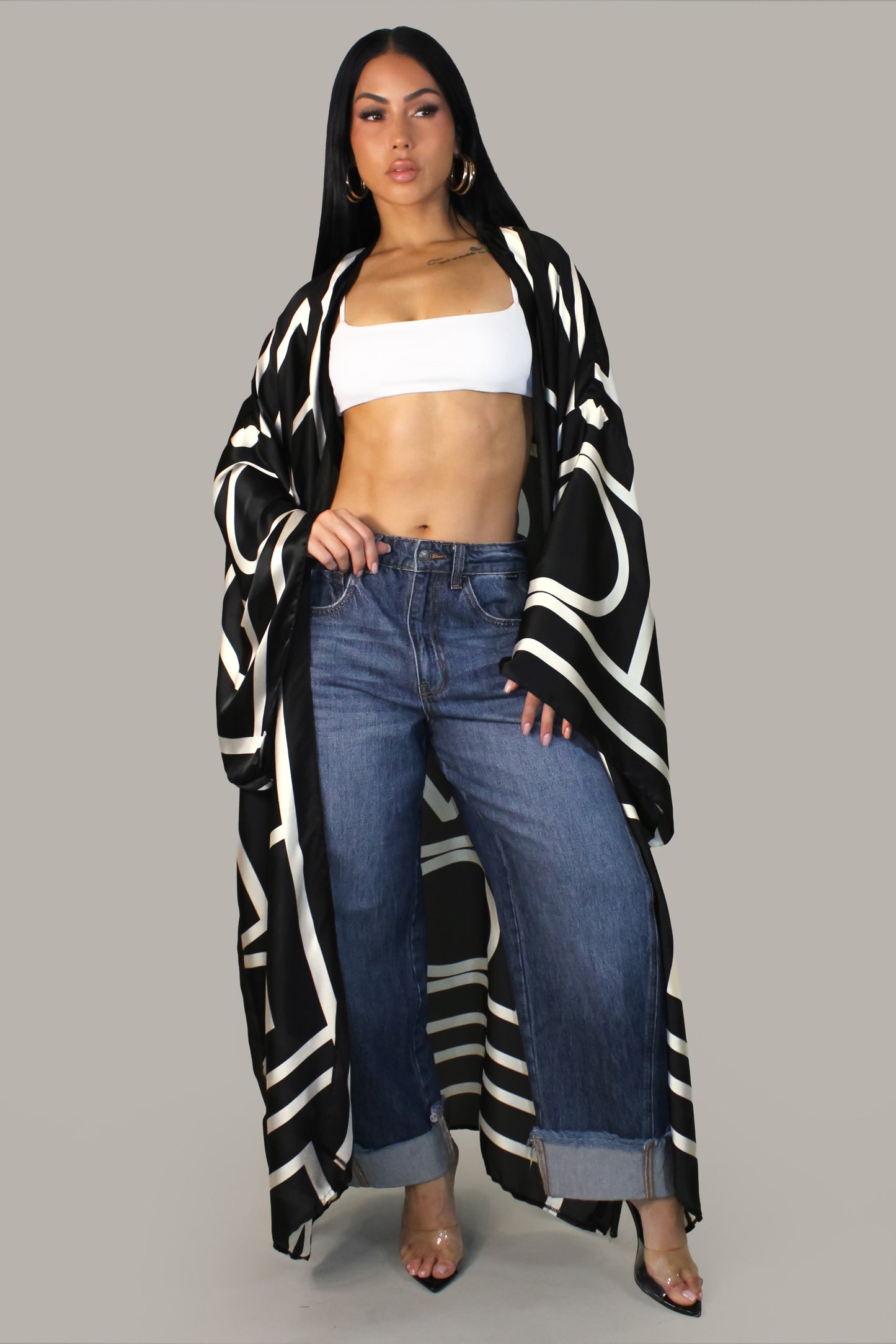Stay Here Cardigan - Black