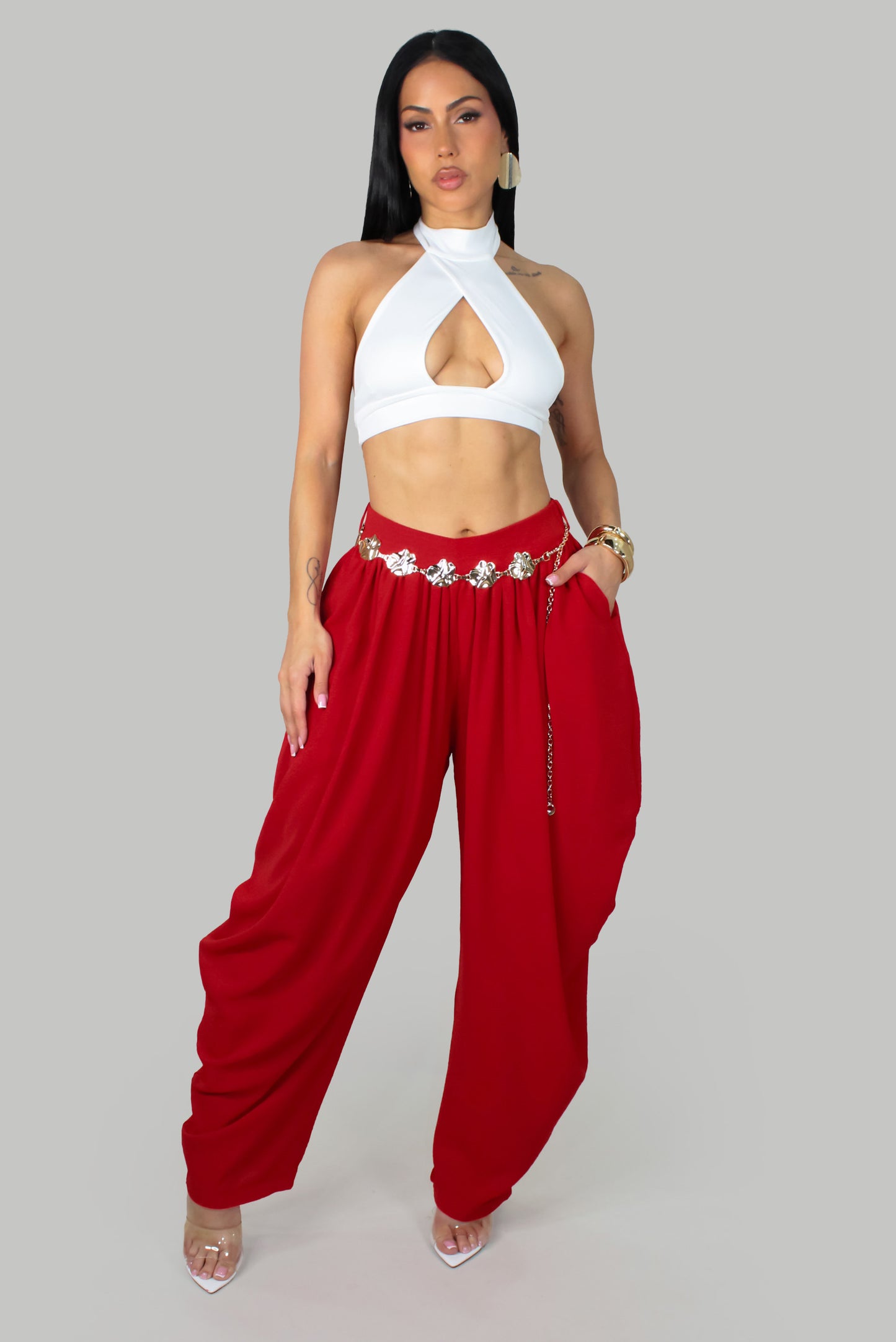 Becoming Her Pants- Red