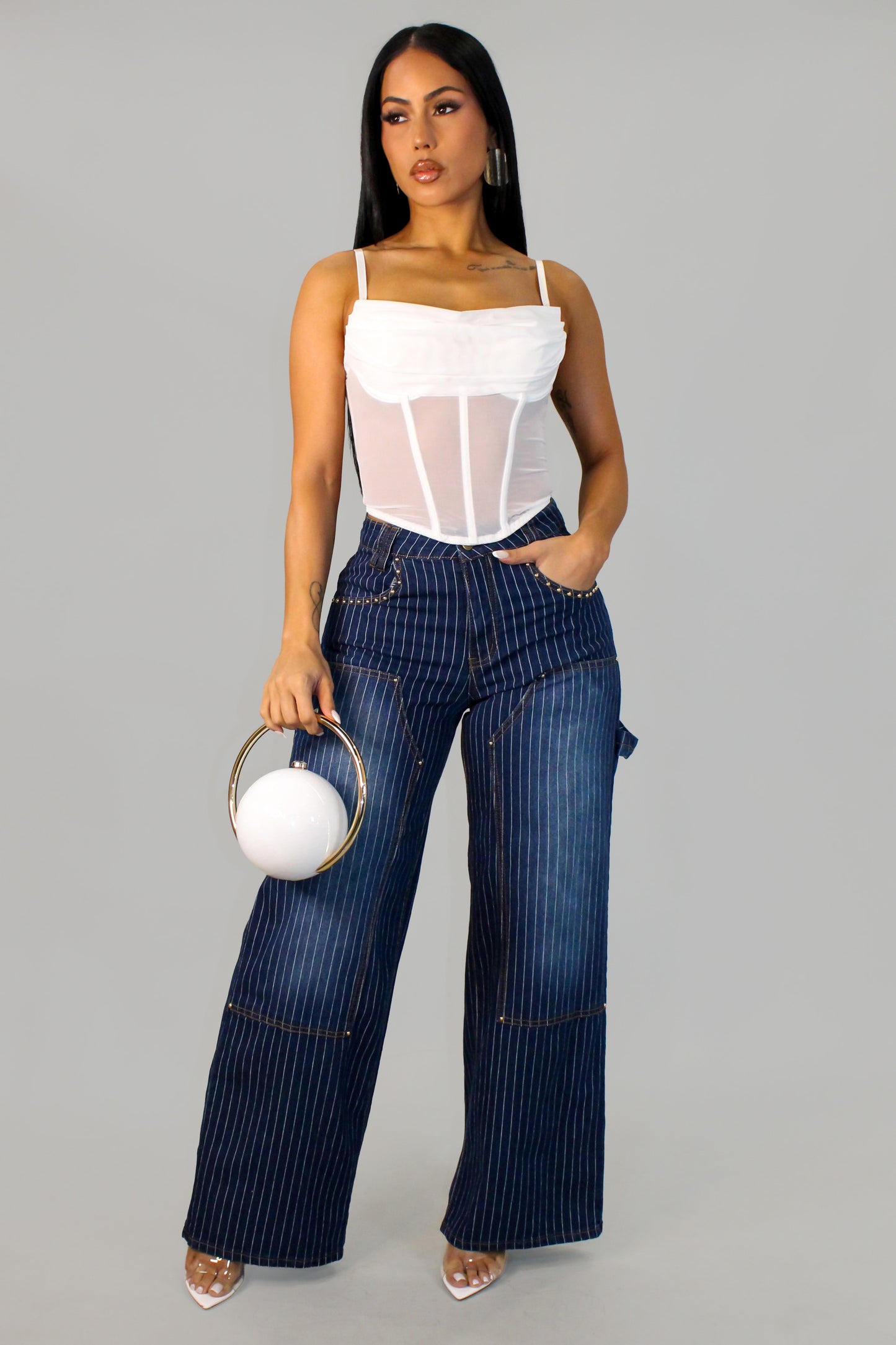 On The 30'S Denim Pants - Dark Wash