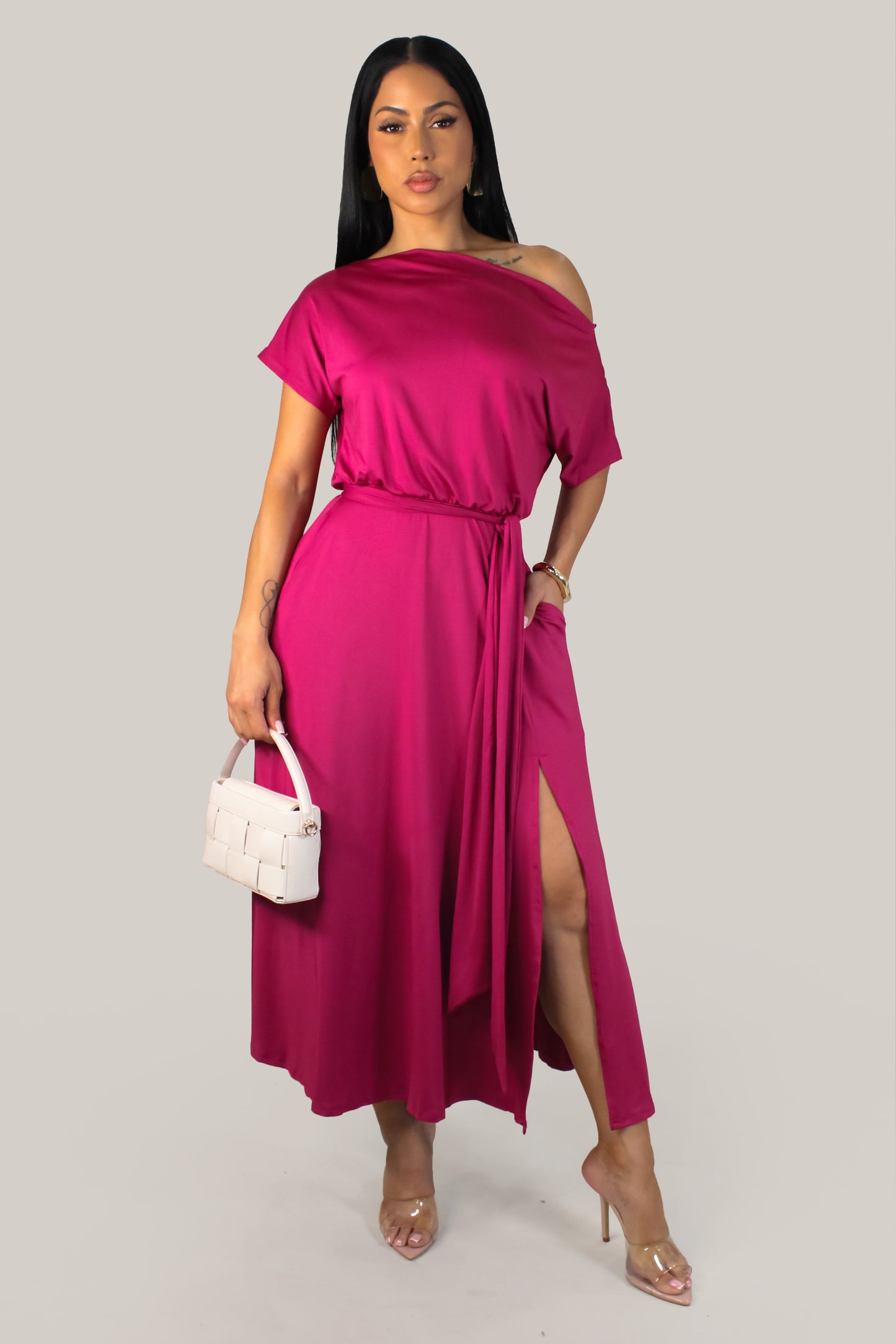Moura M. Dress - Fucshia