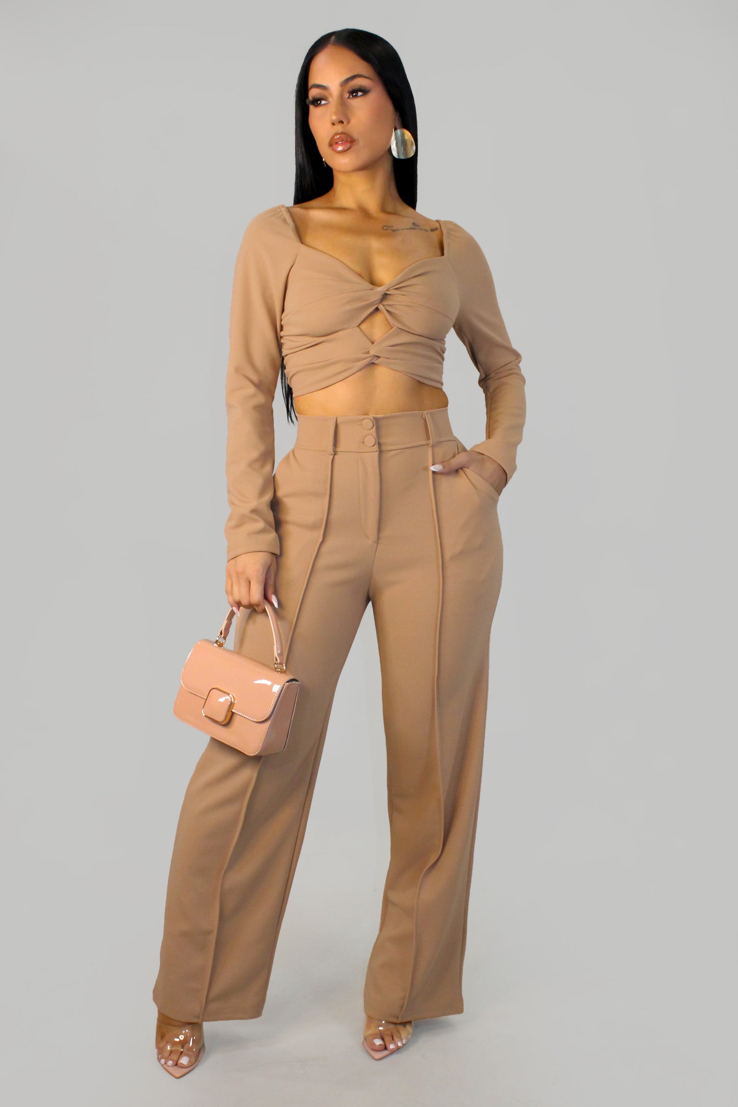 Early Brunch Pant Set - Camel