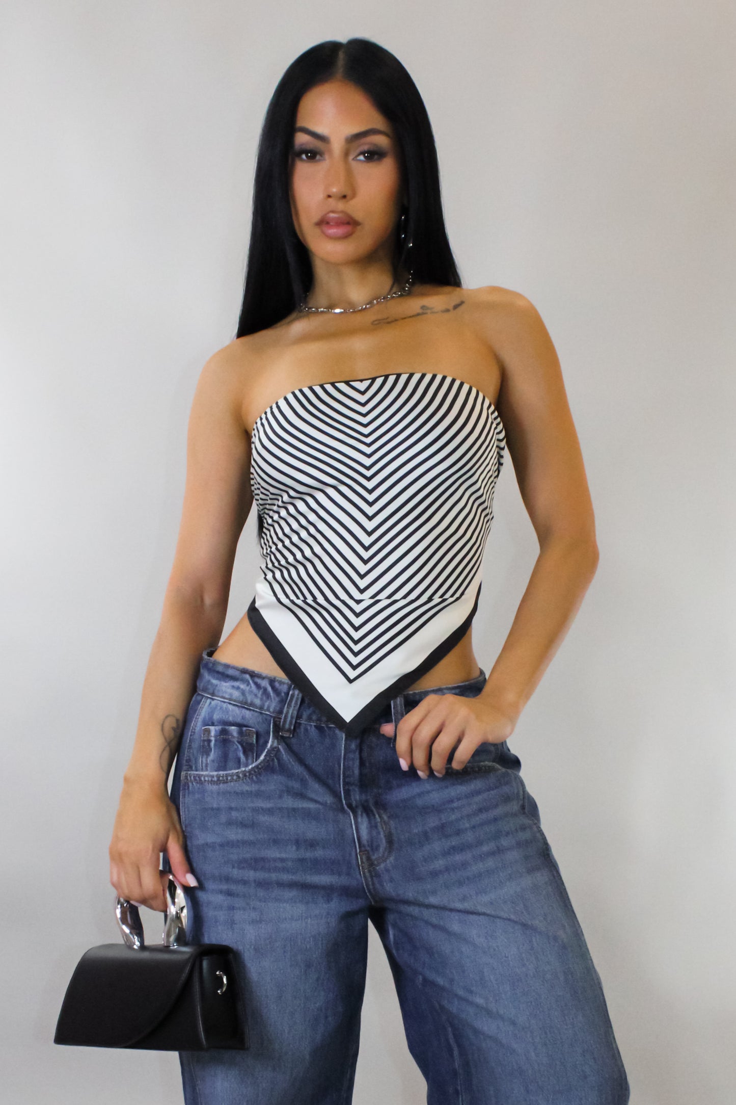 Call Me Back Top - Black