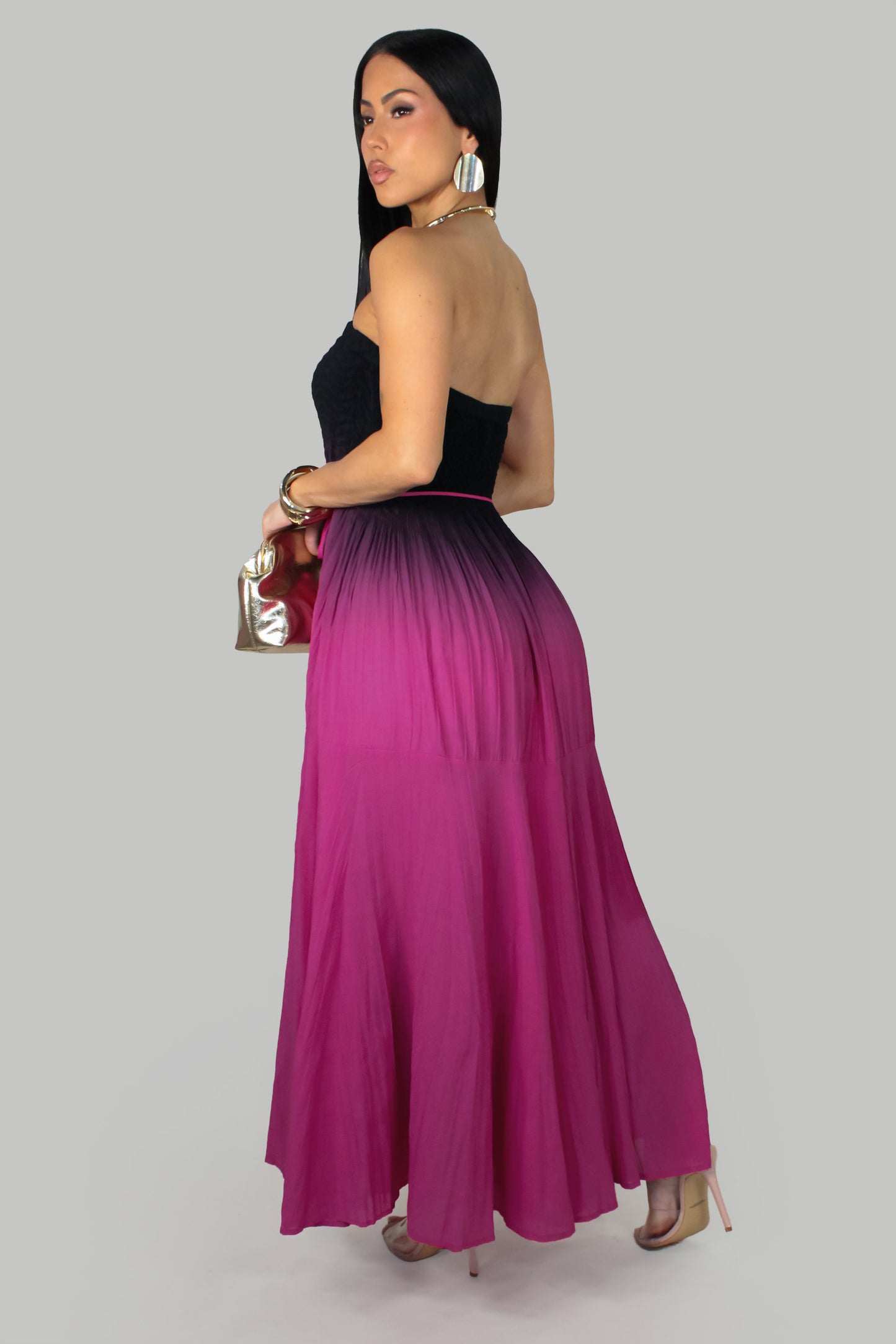 Perfect Aura Dress - Purple-Black