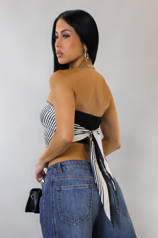 Call Me Back Top - Black