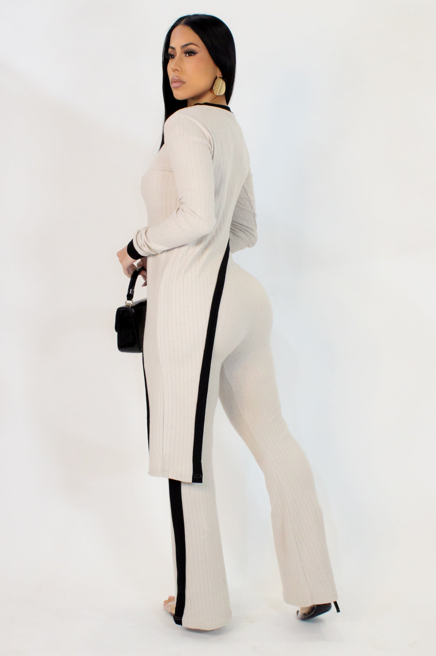 Out With The Old Pant Set - Cream