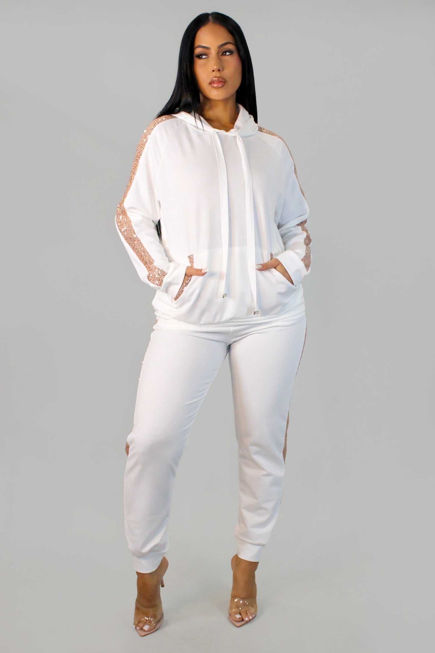 Been Here Before Pant Set - White