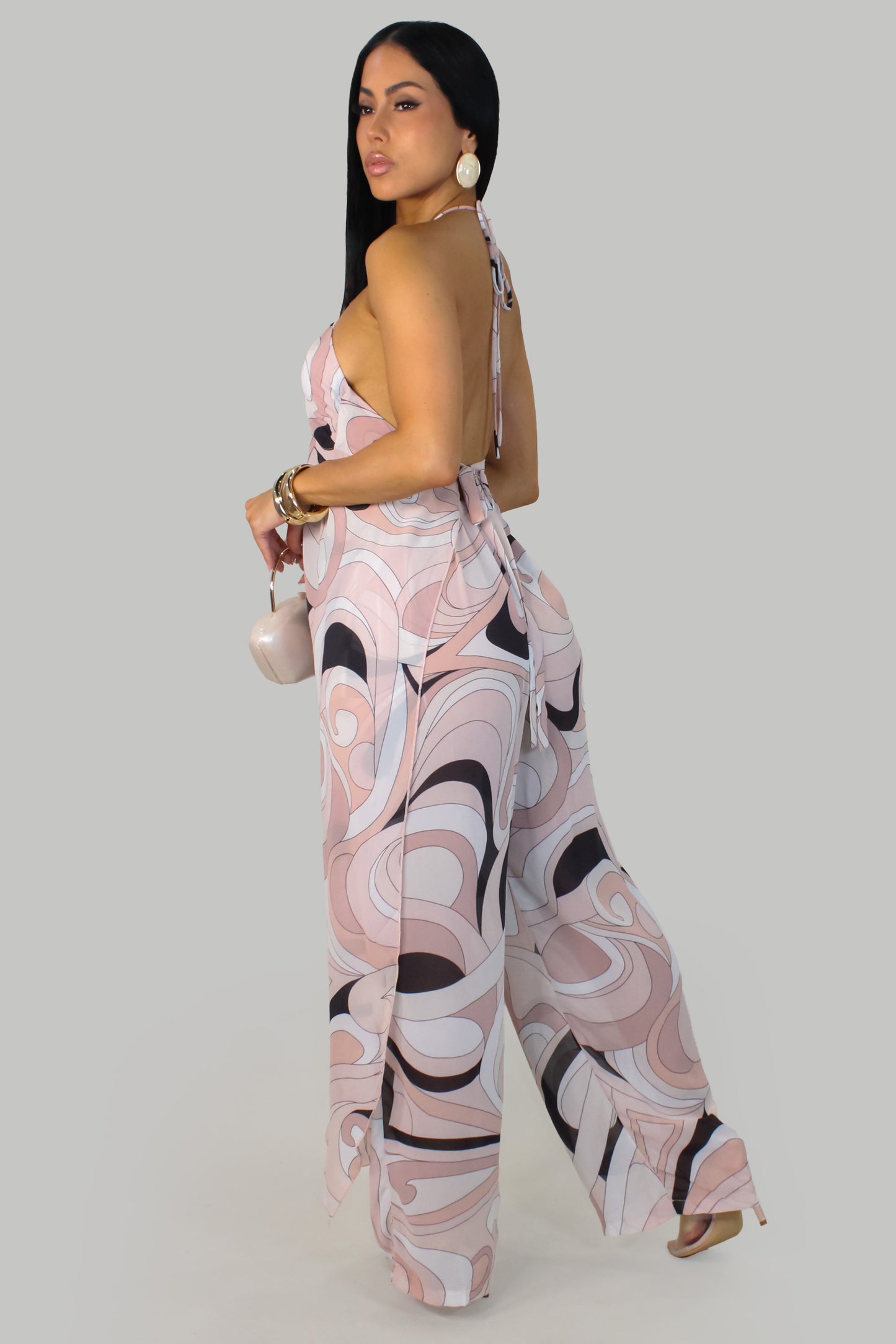 Neutral Elegance Pant Set - Multi