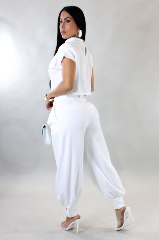 Look For Me Pant Set - White