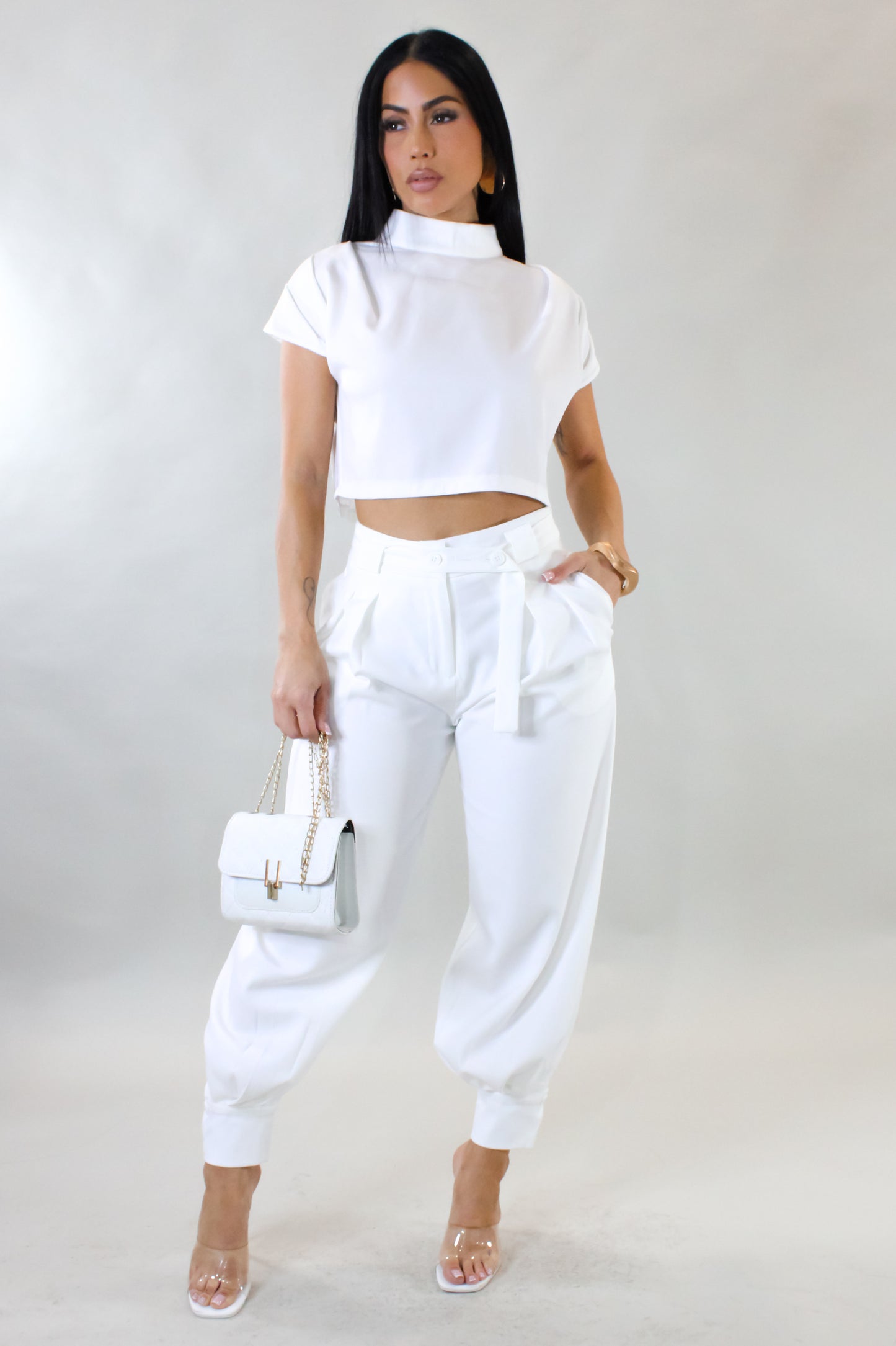 Look For Me Pant Set - White