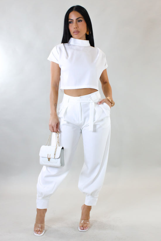 Look For Me Pant Set - White